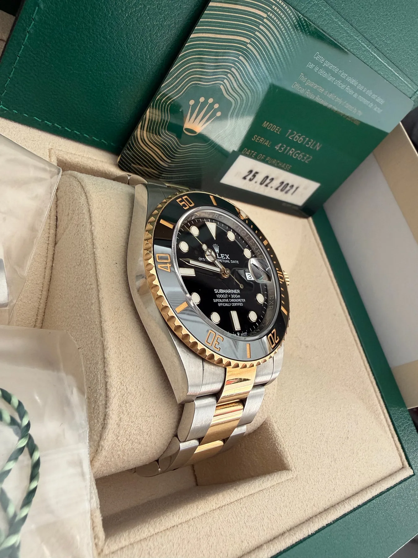 롤렉스 서브마리너 126613LN 흑콤 41mm 2021 사진 4