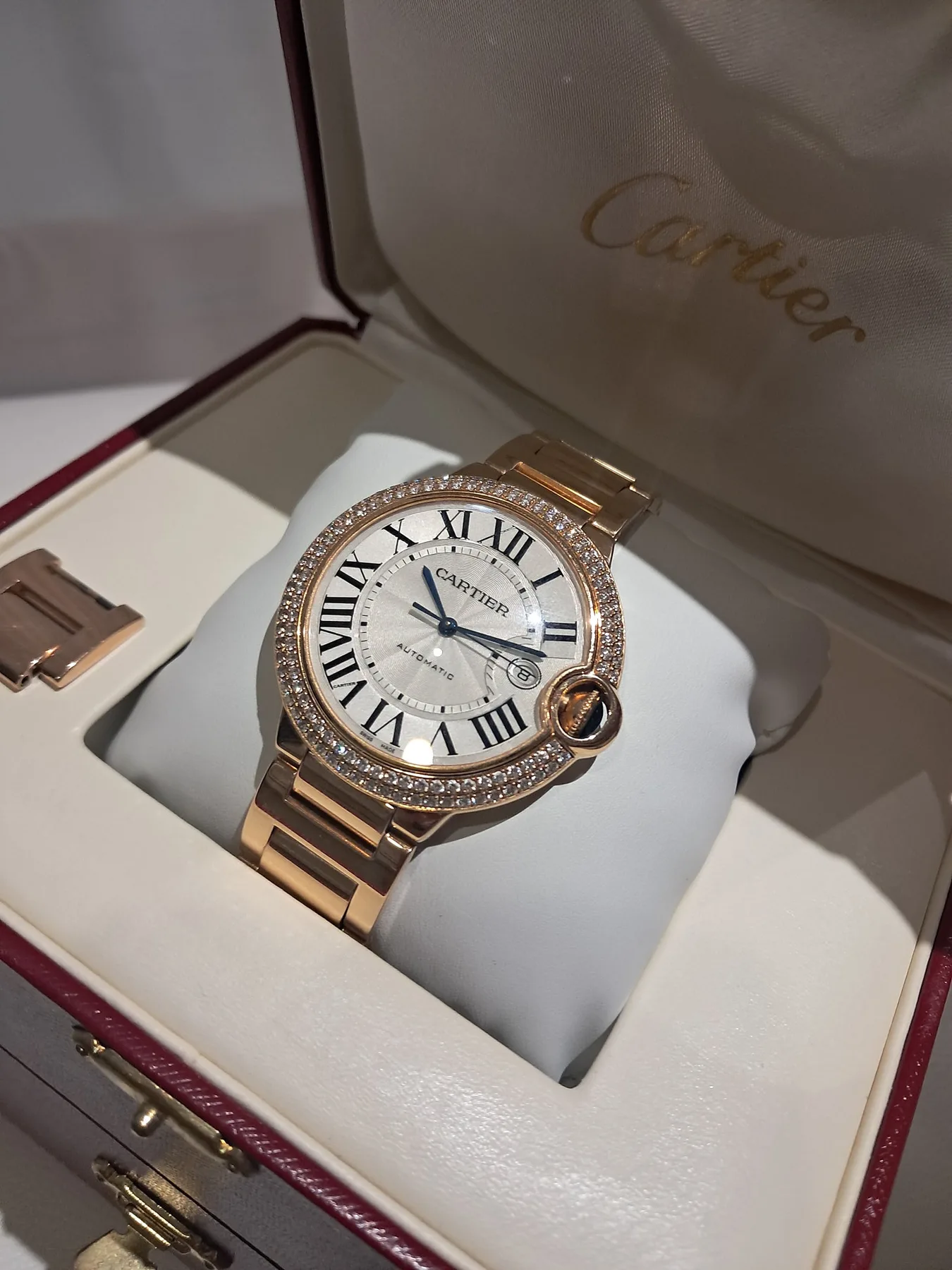 까르띠에 발롱블루 다이아 18k gold 로즈골드 42mm 2008 사진 1
