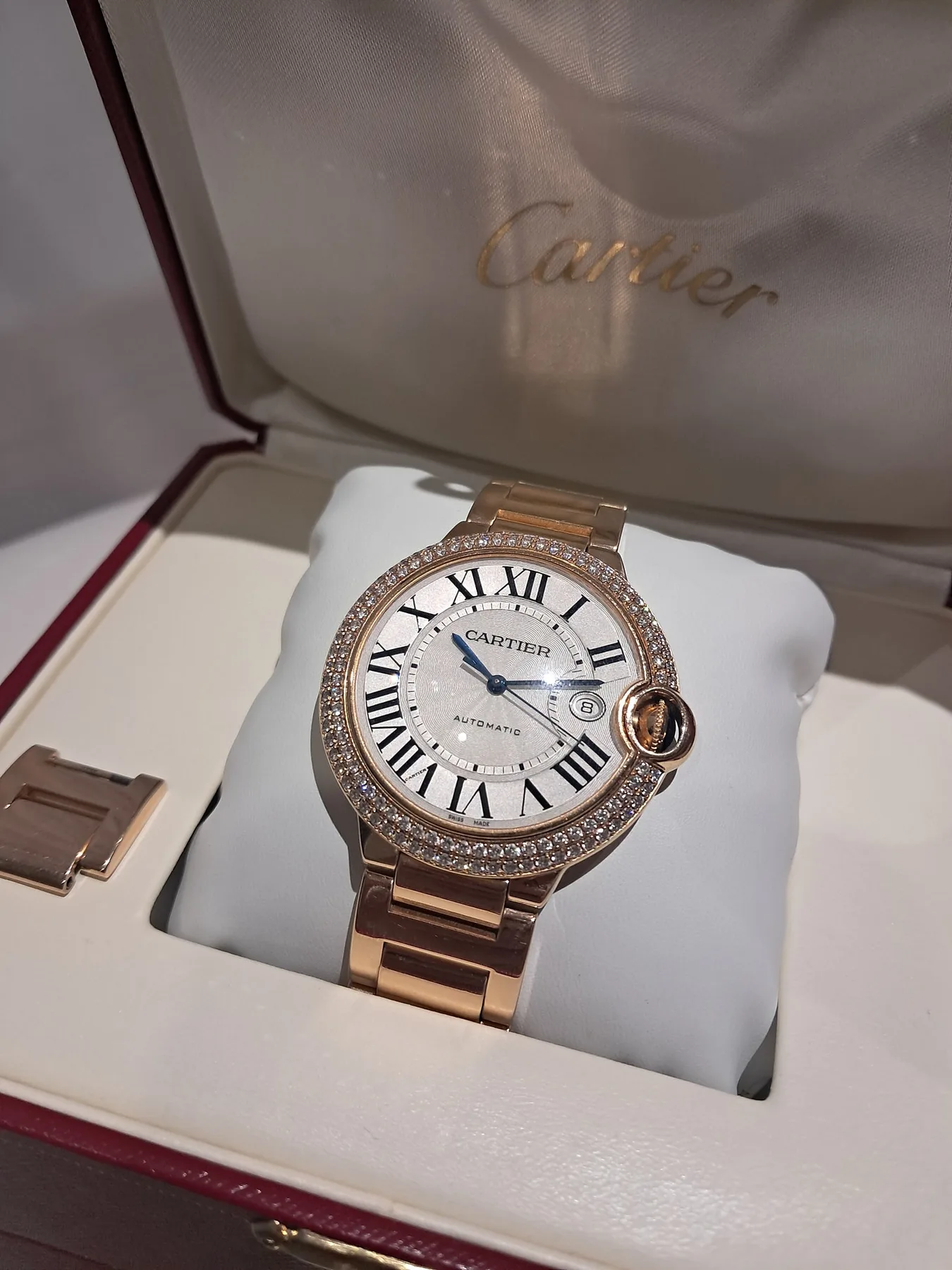 까르띠에 발롱블루 다이아 18k gold 로즈골드 42mm 2008 사진 2