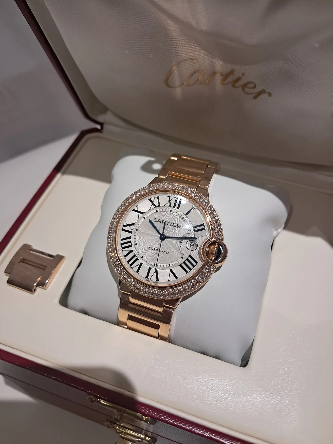 까르띠에 발롱블루 다이아 18k gold 로즈골드 42mm 2008 사진 3