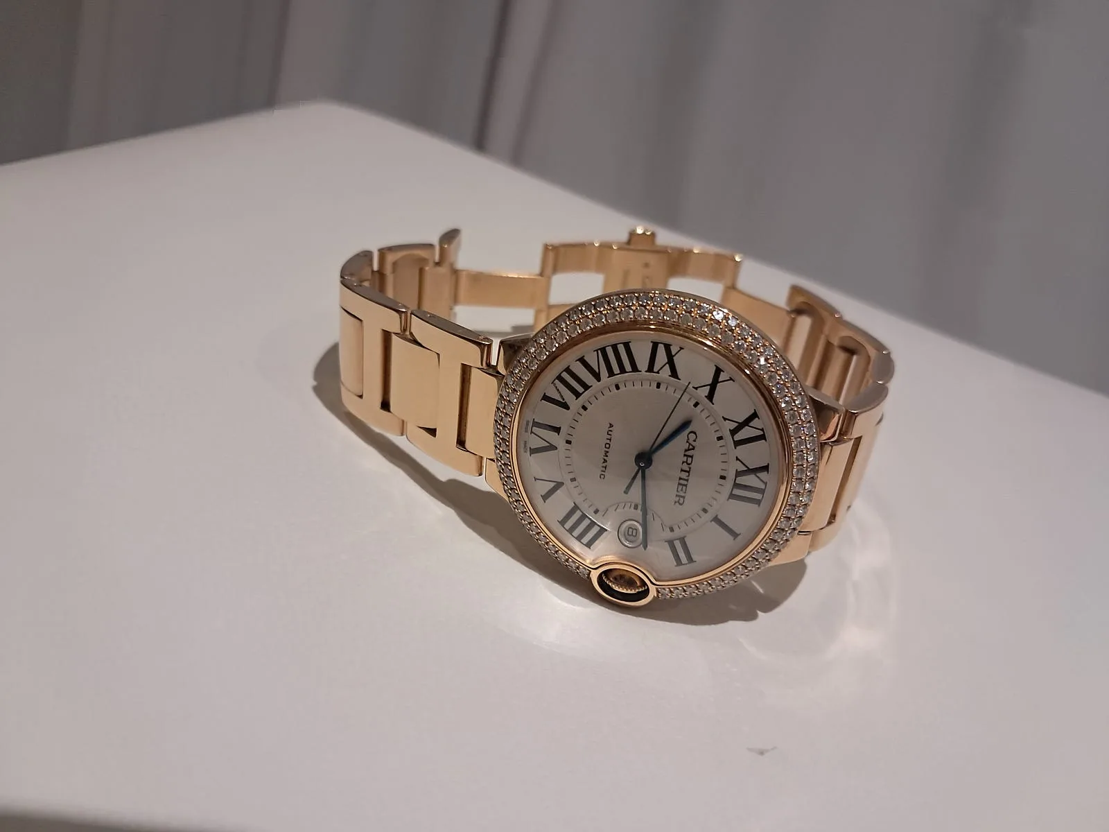 까르띠에 발롱블루 다이아 18k gold 로즈골드 42mm 2008 사진 6