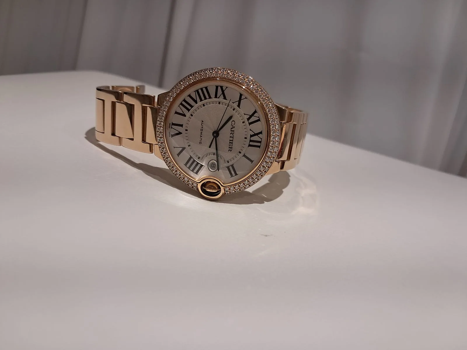 까르띠에 발롱블루 다이아 18k gold 로즈골드 42mm 2008 사진 8