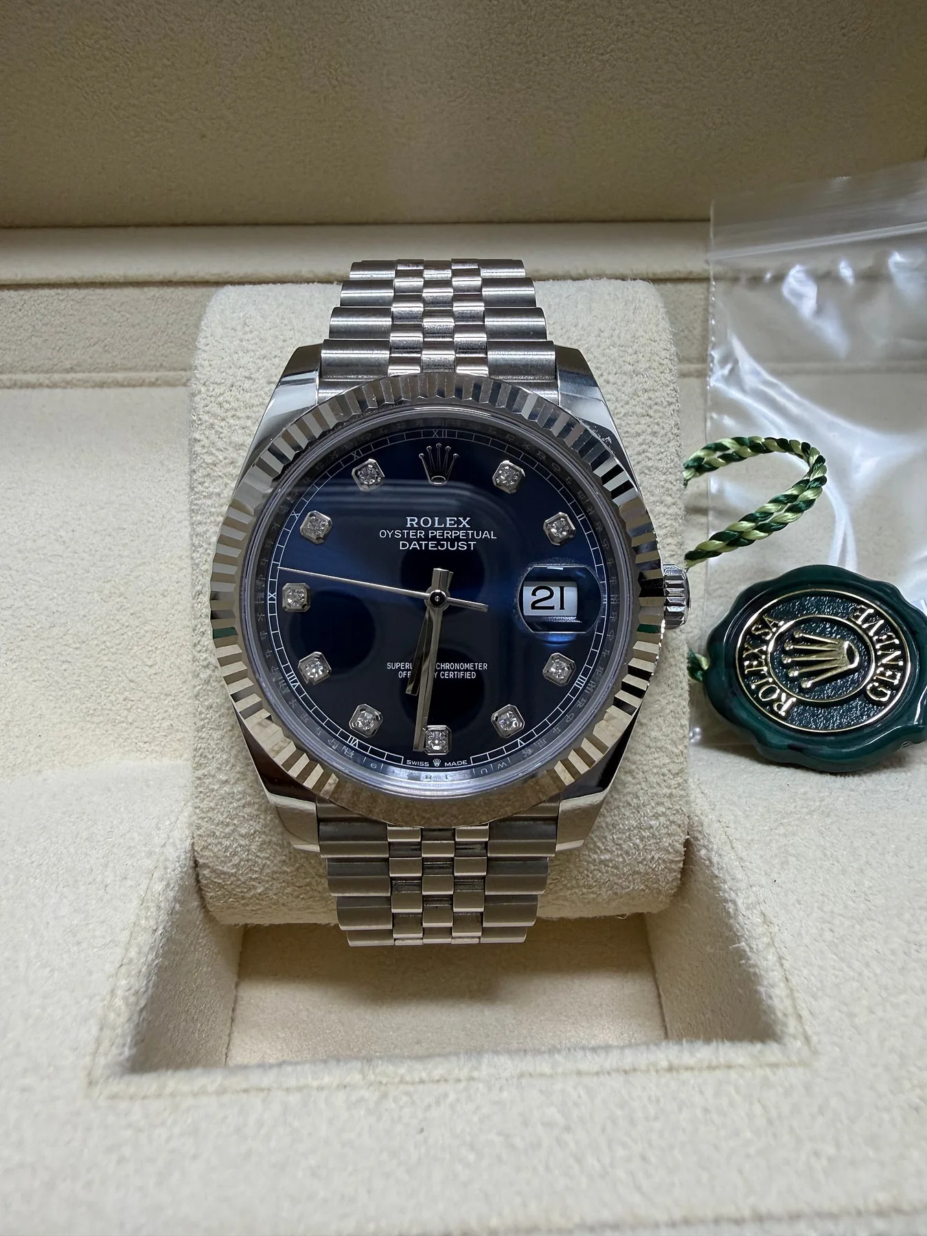 롤렉스 데이트저스트 청판 41mm 2022 사진 5