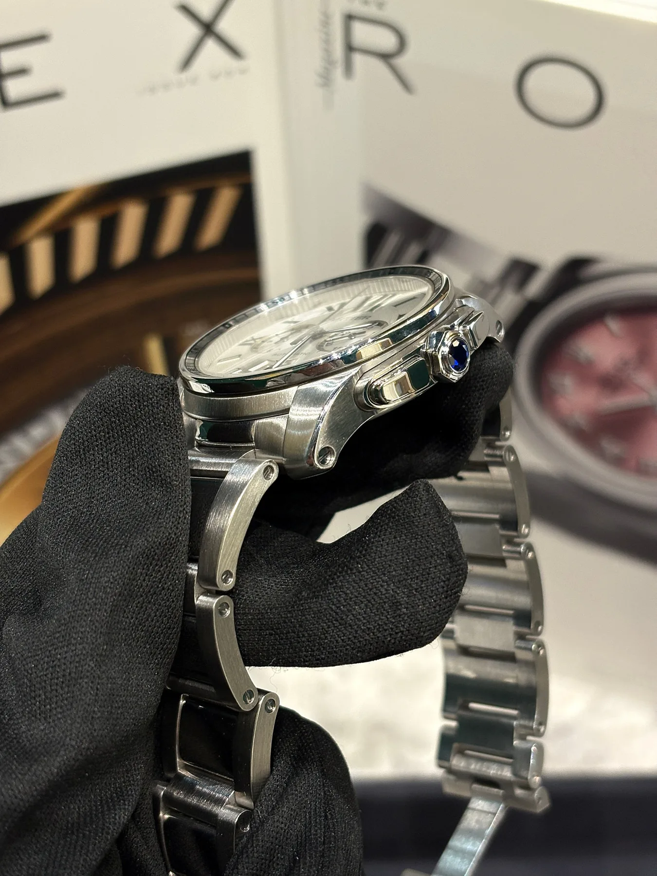 까르띠에 칼리브 드 까르띠에 크로노 스틸 42mm W7100045 2014 사진 3