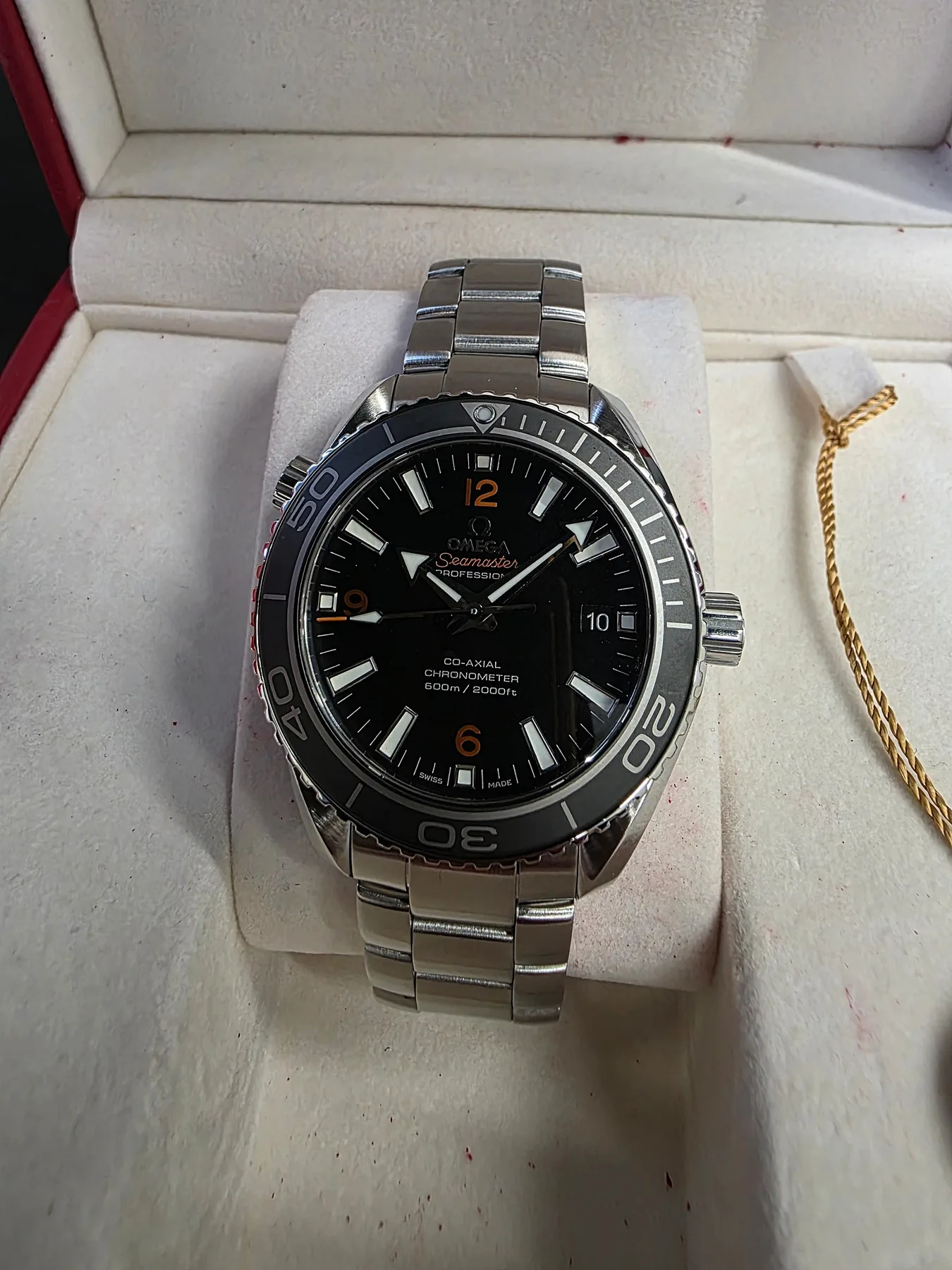 오메가 씨마스터 플래닛 오션 600M 42mm 블랙 스틸 2015