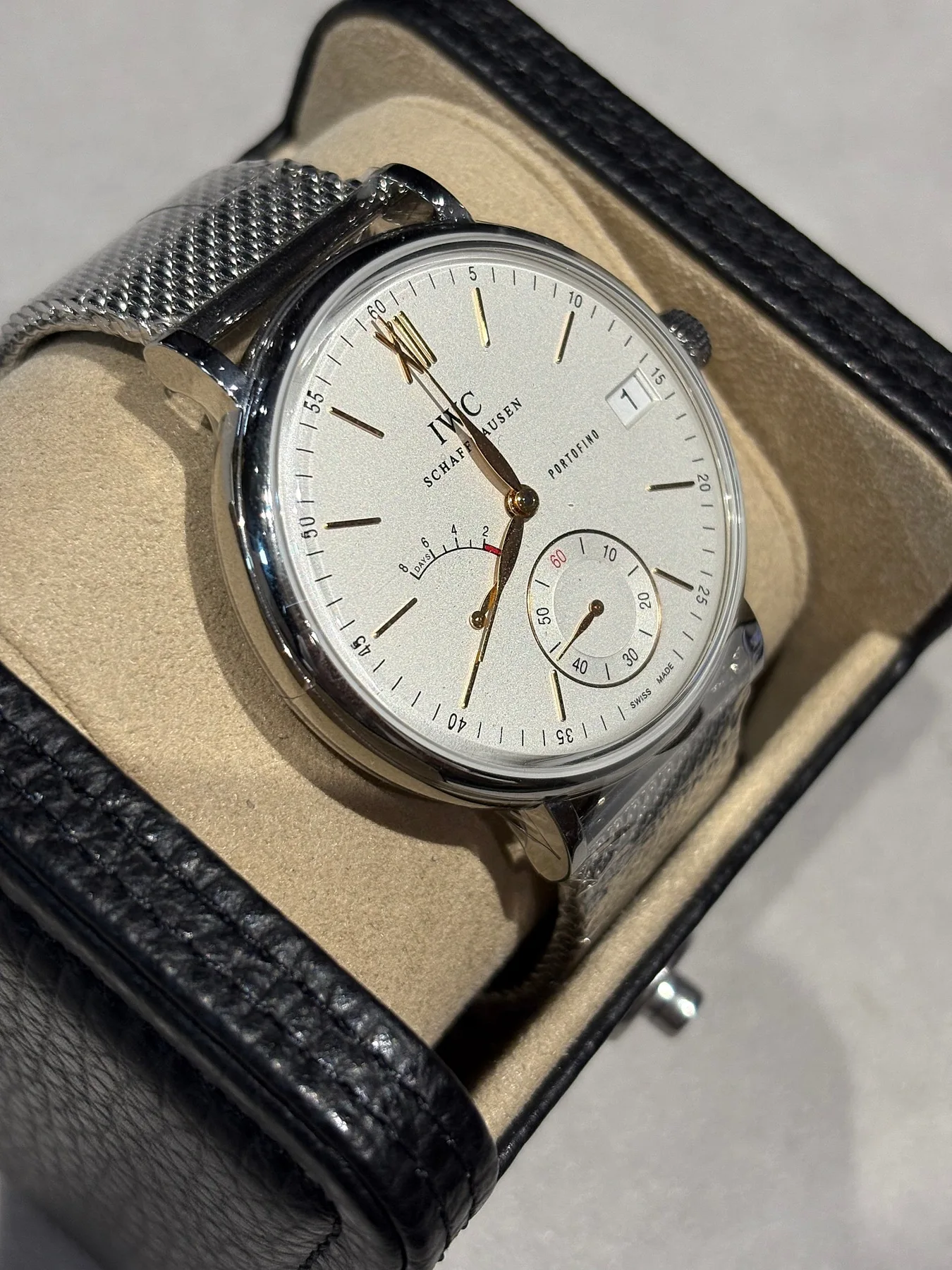 IWC 포르토피노 핸드와인드 실버판 스틸 IW510103 2022 사진 3