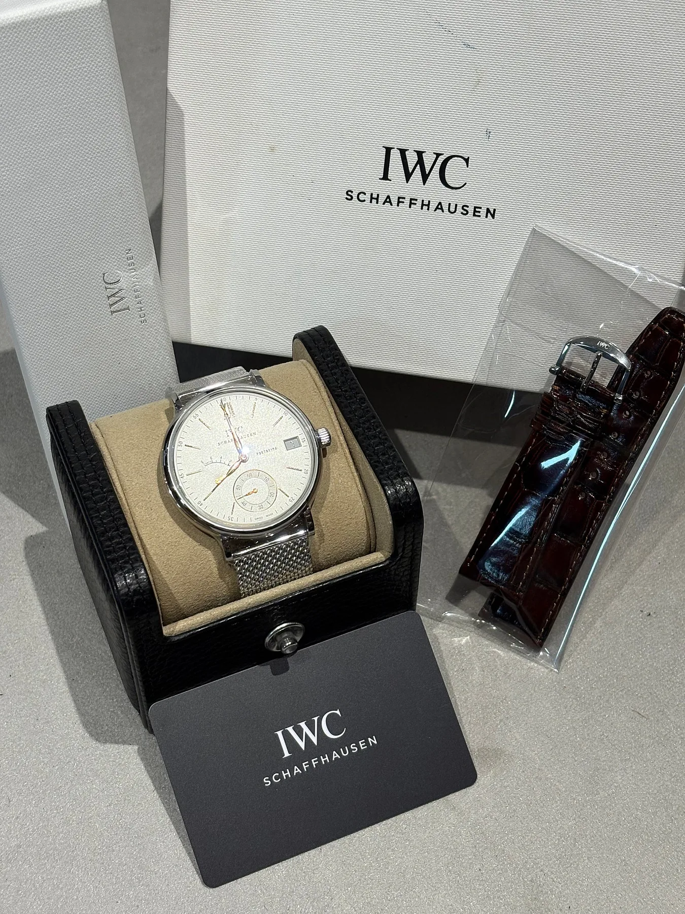 IWC 포르토피노 핸드와인드 실버판 스틸 IW510103 2022 사진 5