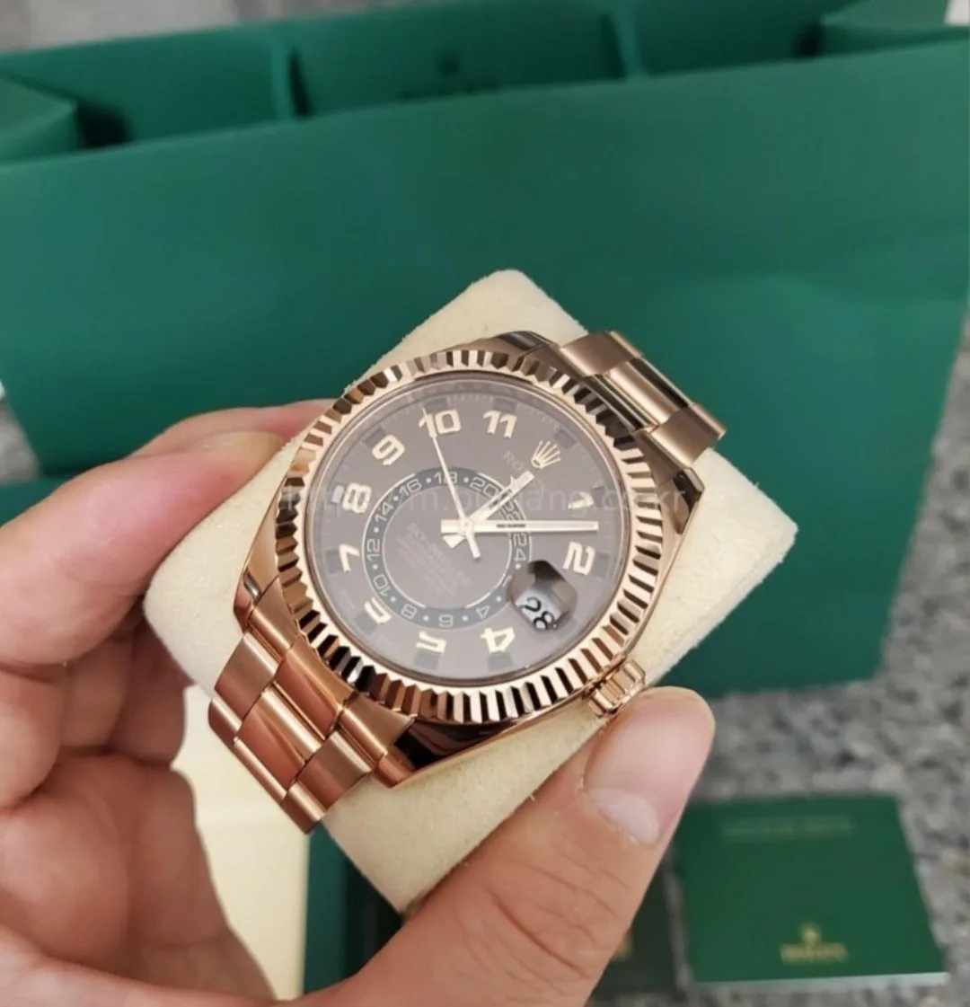 롤렉스 스카이드웰러 금통 로즈골드 초코판 2018년 4월 2018