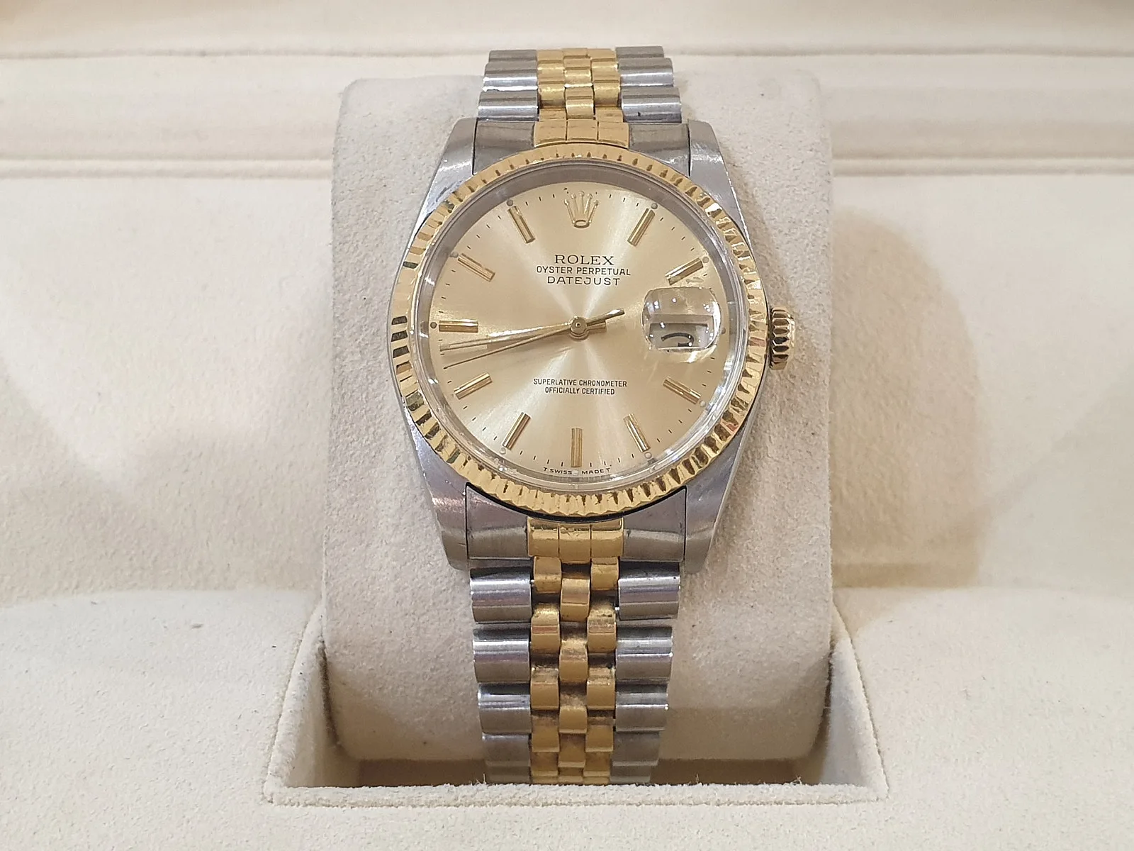 롤렉스 데이터저스트 샴페인 바인덱스 16233 1987