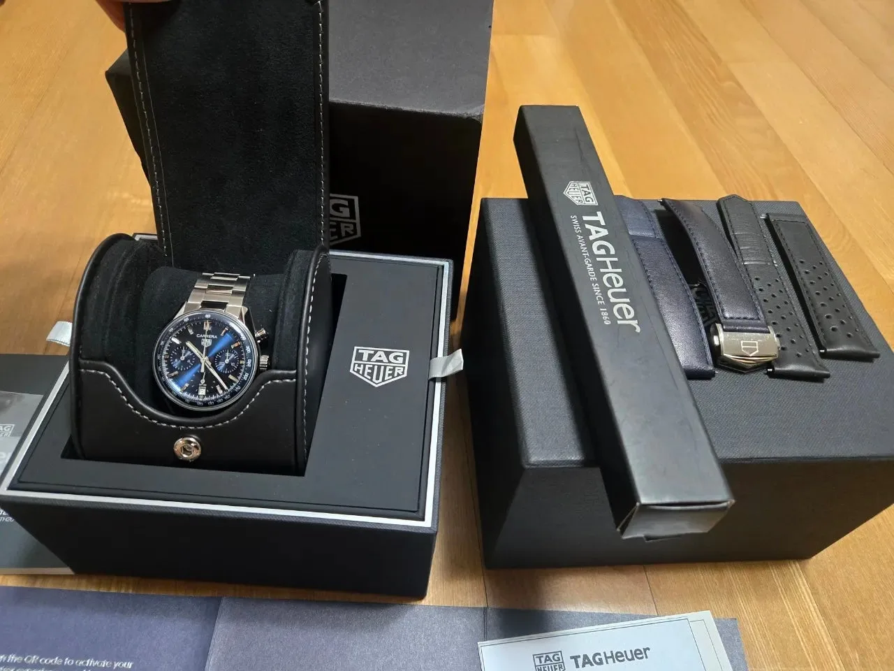 태그호이어 까레라 크로노그래프 39mm 블루 CBS2212.FC6535 2024 사진 1