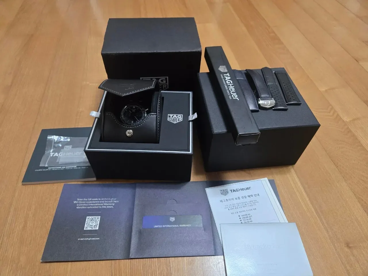 태그호이어 까레라 크로노그래프 39mm 블루 CBS2212.FC6535 2024 사진 2