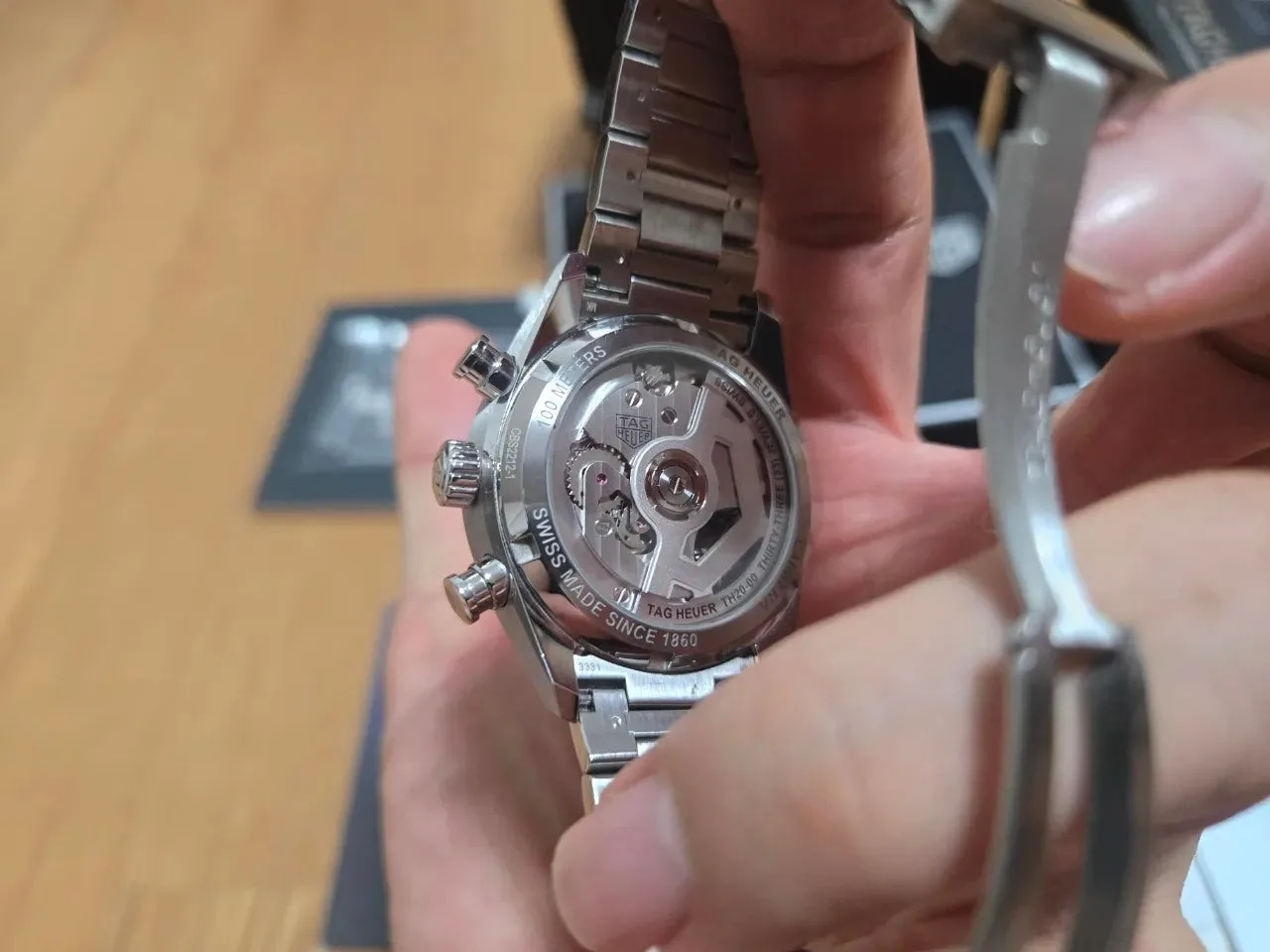 태그호이어 까레라 크로노그래프 39mm 블루 CBS2212.FC6535 2024 사진 6