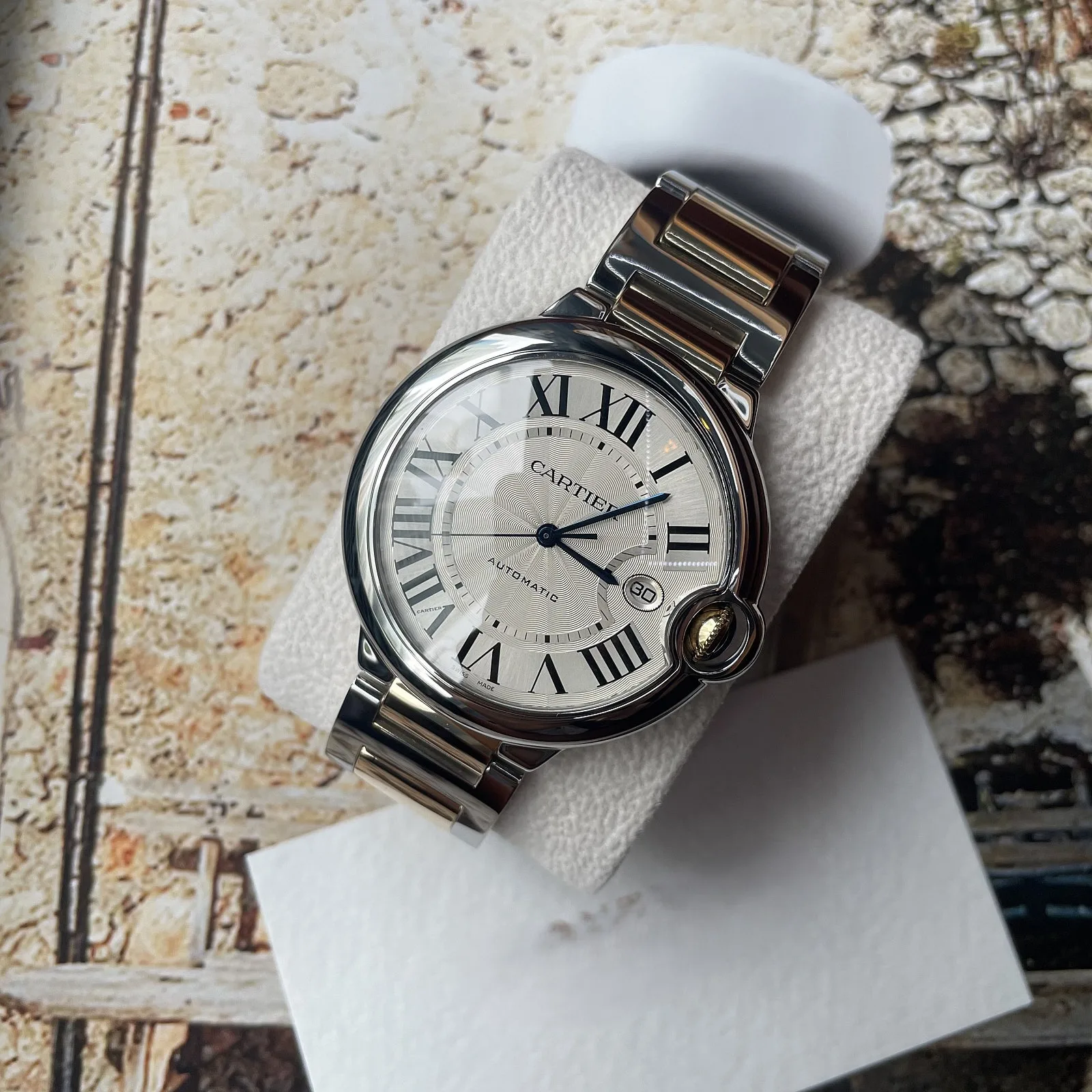 까르띠에 발롱블루 42mm 옐골 콤비 2008 사진 1