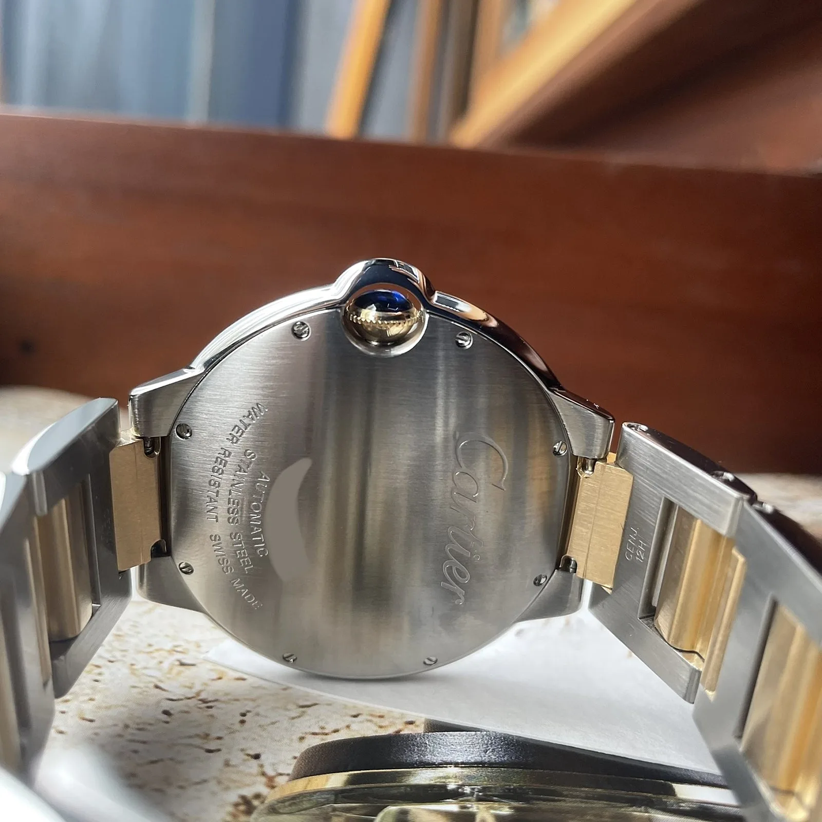 까르띠에 발롱블루 42mm 옐골 콤비 2008 사진 8