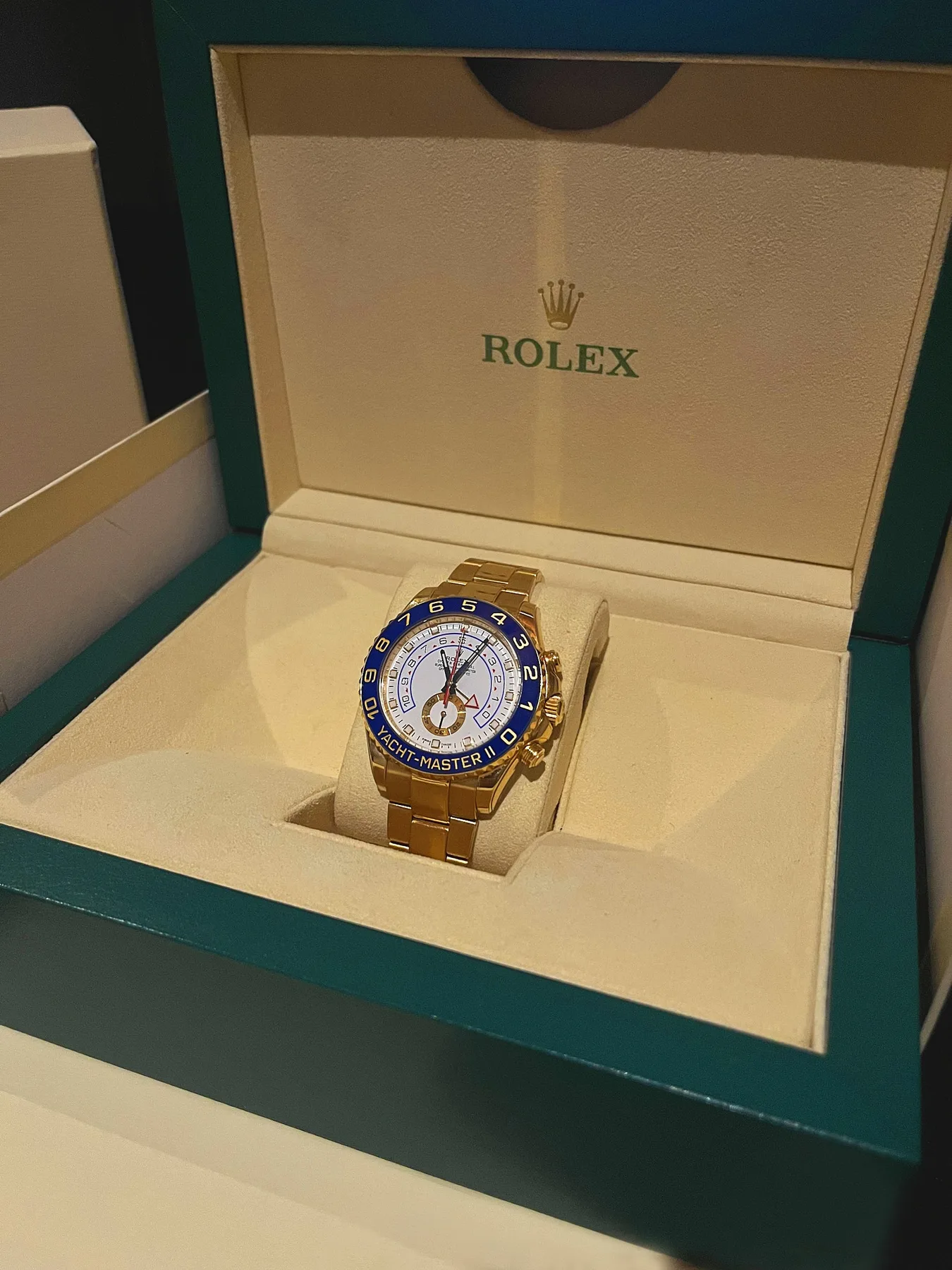 롤렉스 요트마스터 II 44mm 블루핸즈 금통 사진 1
