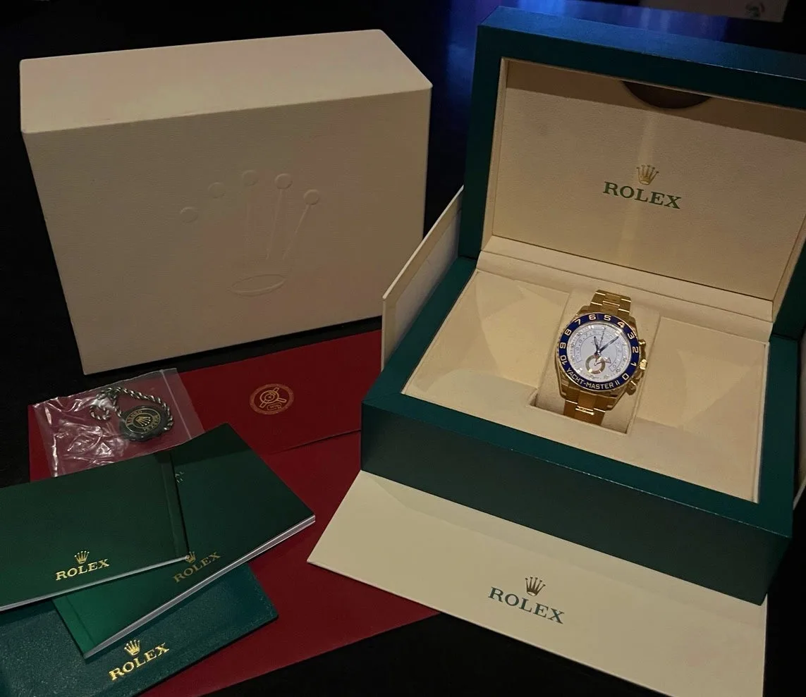 롤렉스 요트마스터 II 44mm 블루핸즈 금통 사진 2
