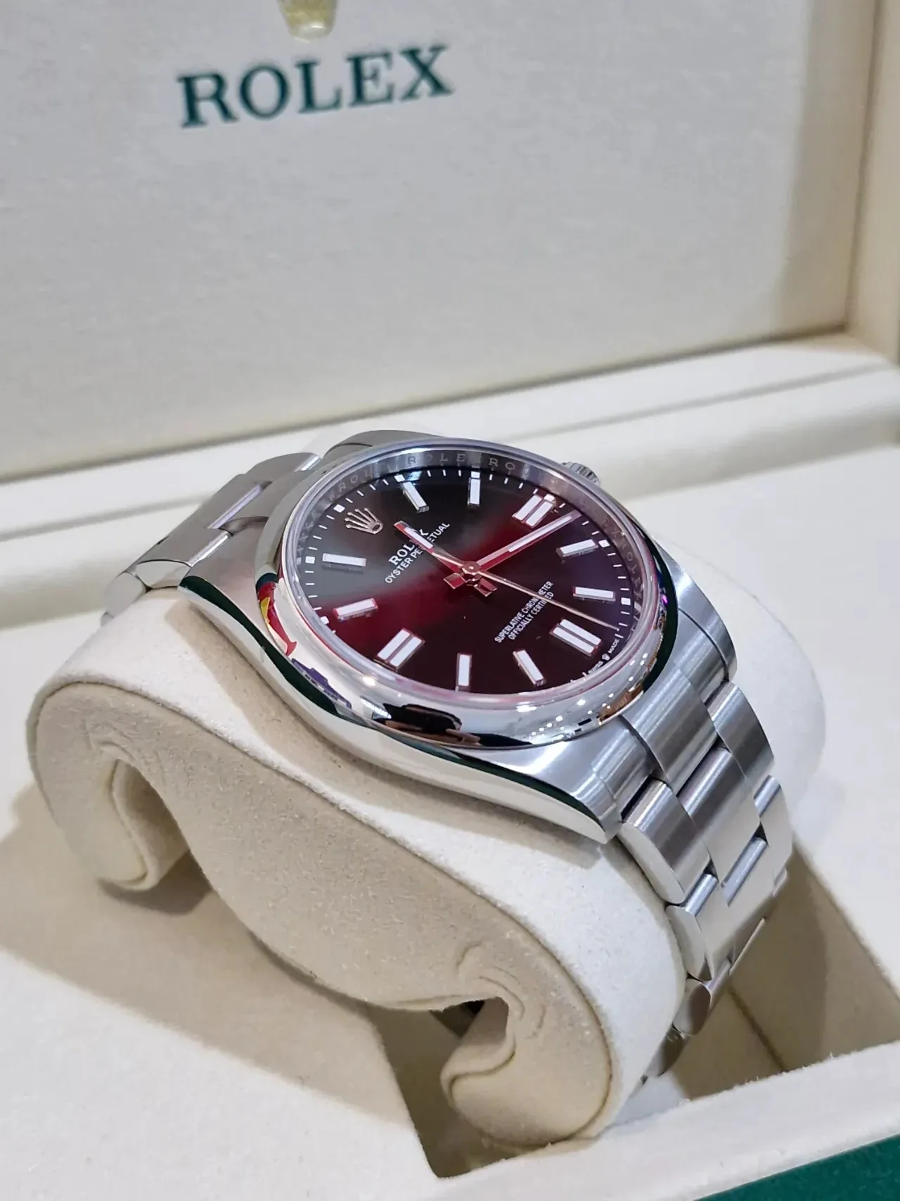 롤렉스 오이스터 퍼페츄얼 41mm 브라이트 블랙 124300 2025 사진 4