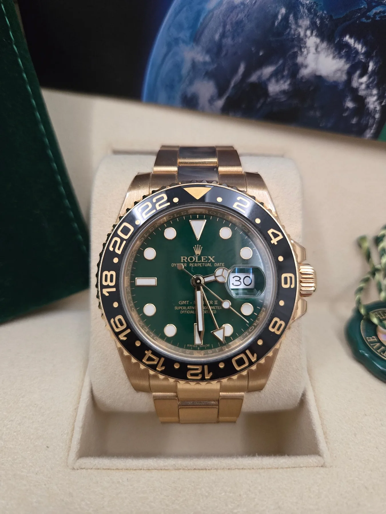 롤렉스 GMT 마스터 녹금통 (116718LN) 2017 사진 1