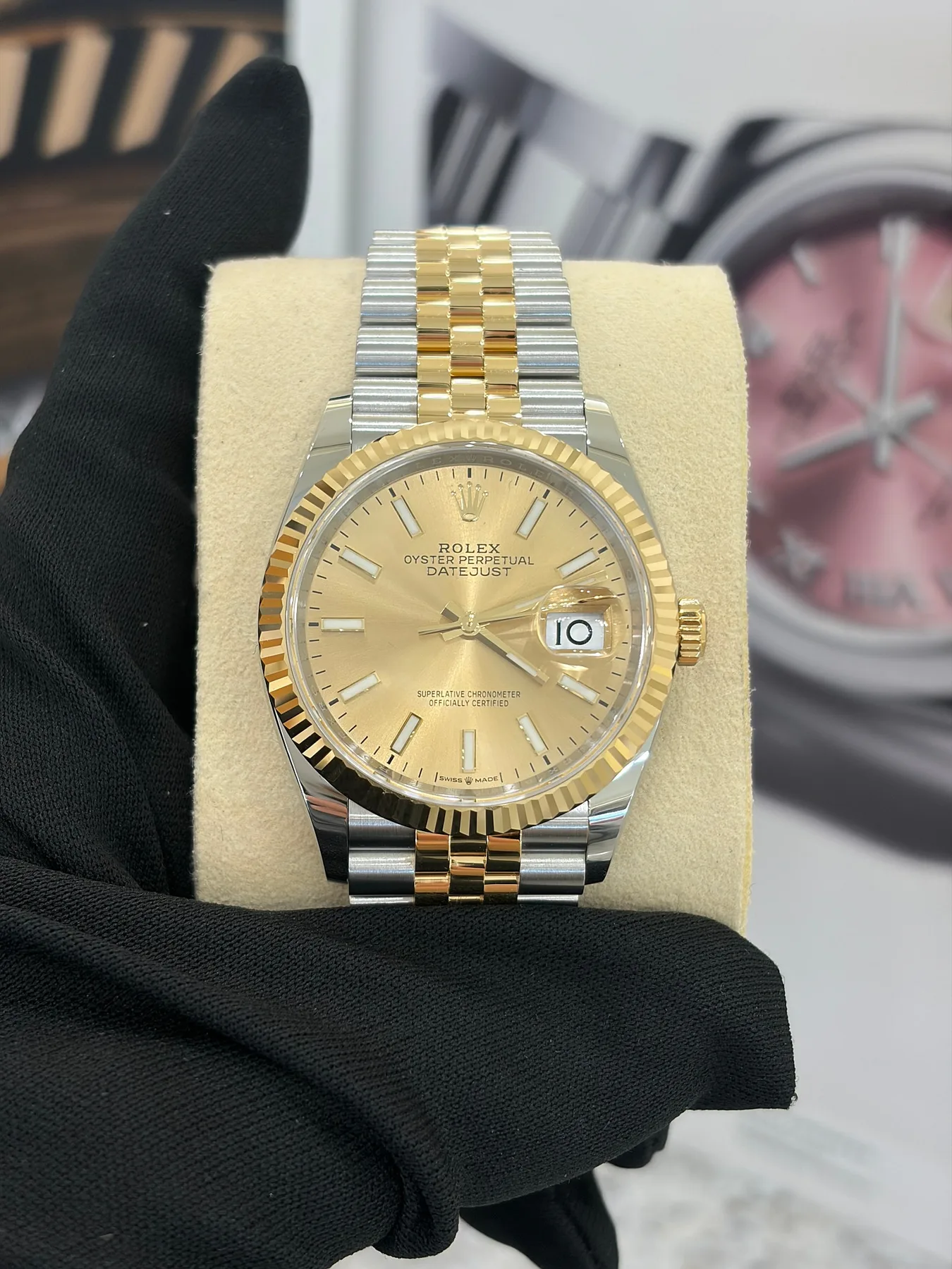 롤렉스 126233 데이저스트 콤비 쥬빌레 샴페인 인덱스 36mm 2019 사진 2