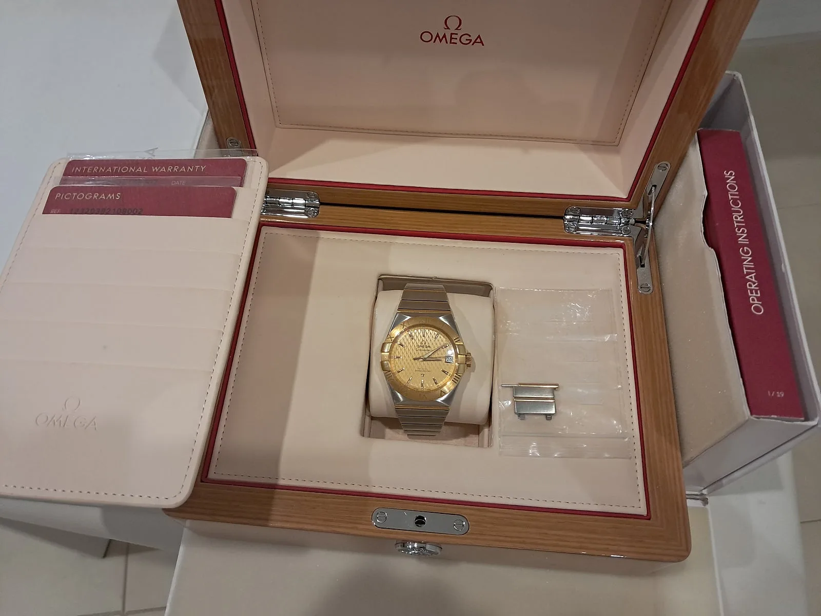 오메가 컨스틸레이션 18k gold 콤비 사진 6