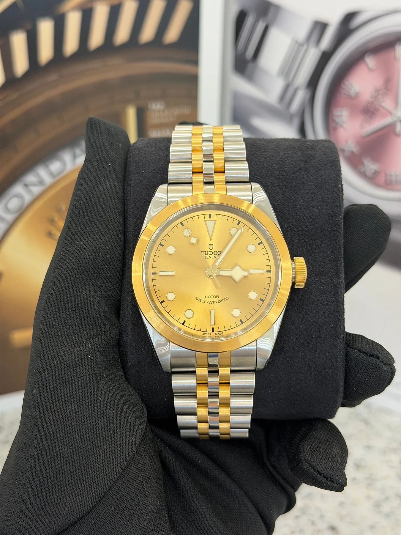 튜더 79543 블랙베이 콤비 샴페인 41mm 2022 사진 2