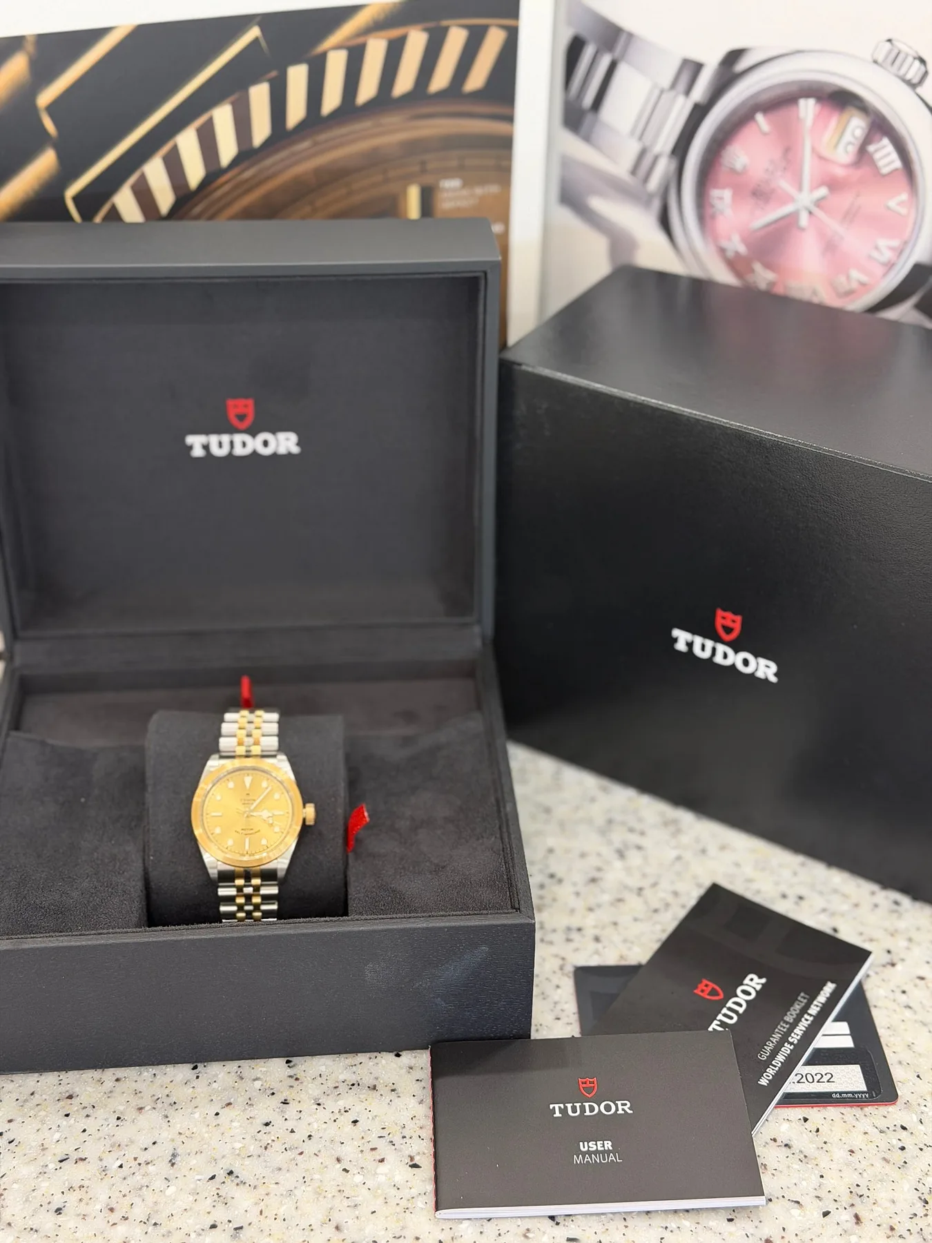 튜더 블랙베이 콤비 샴페인 32mm (79583) 2022 사진 1