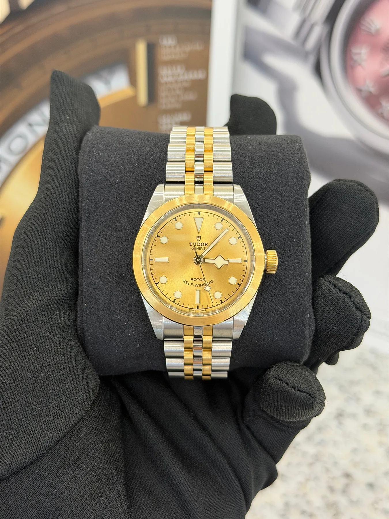 튜더 블랙베이 콤비 샴페인 32mm (79583) 2022 사진 2