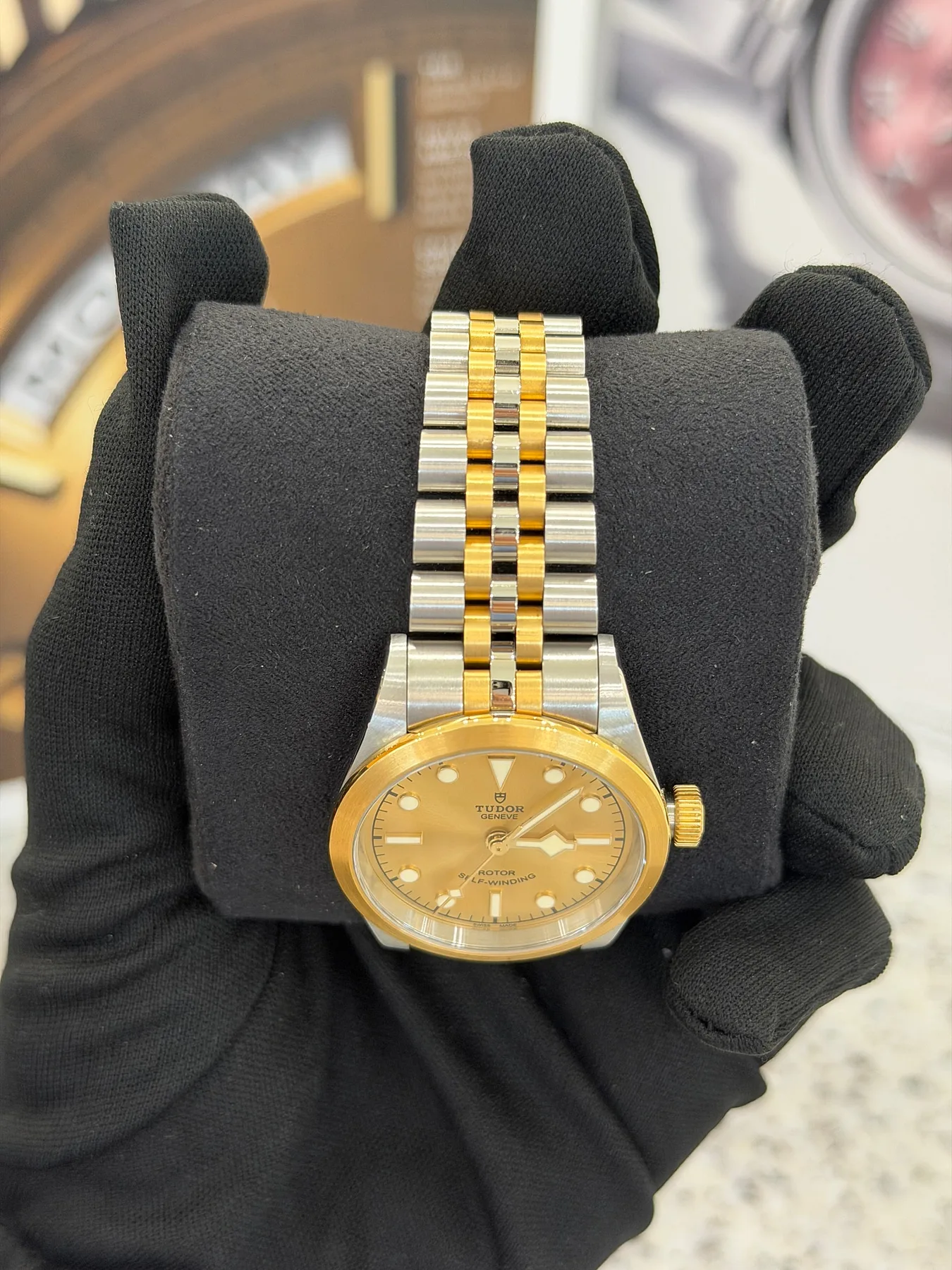 튜더 블랙베이 콤비 샴페인 32mm (79583) 2022 사진 5