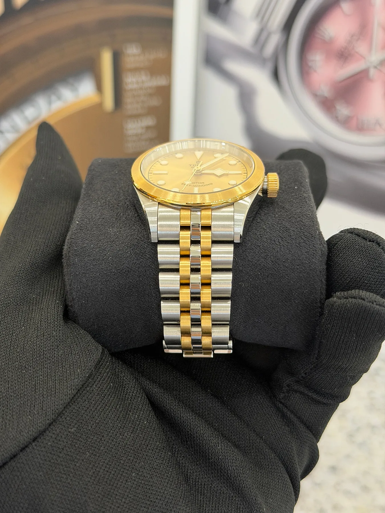튜더 블랙베이 콤비 샴페인 32mm (79583) 2022 사진 6