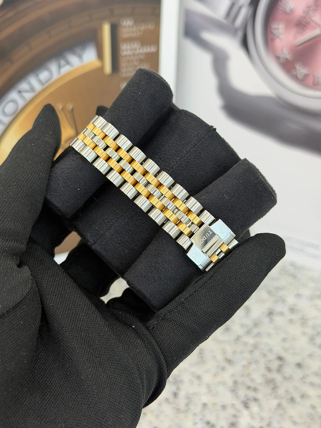 튜더 블랙베이 콤비 샴페인 32mm (79583) 2022 사진 7