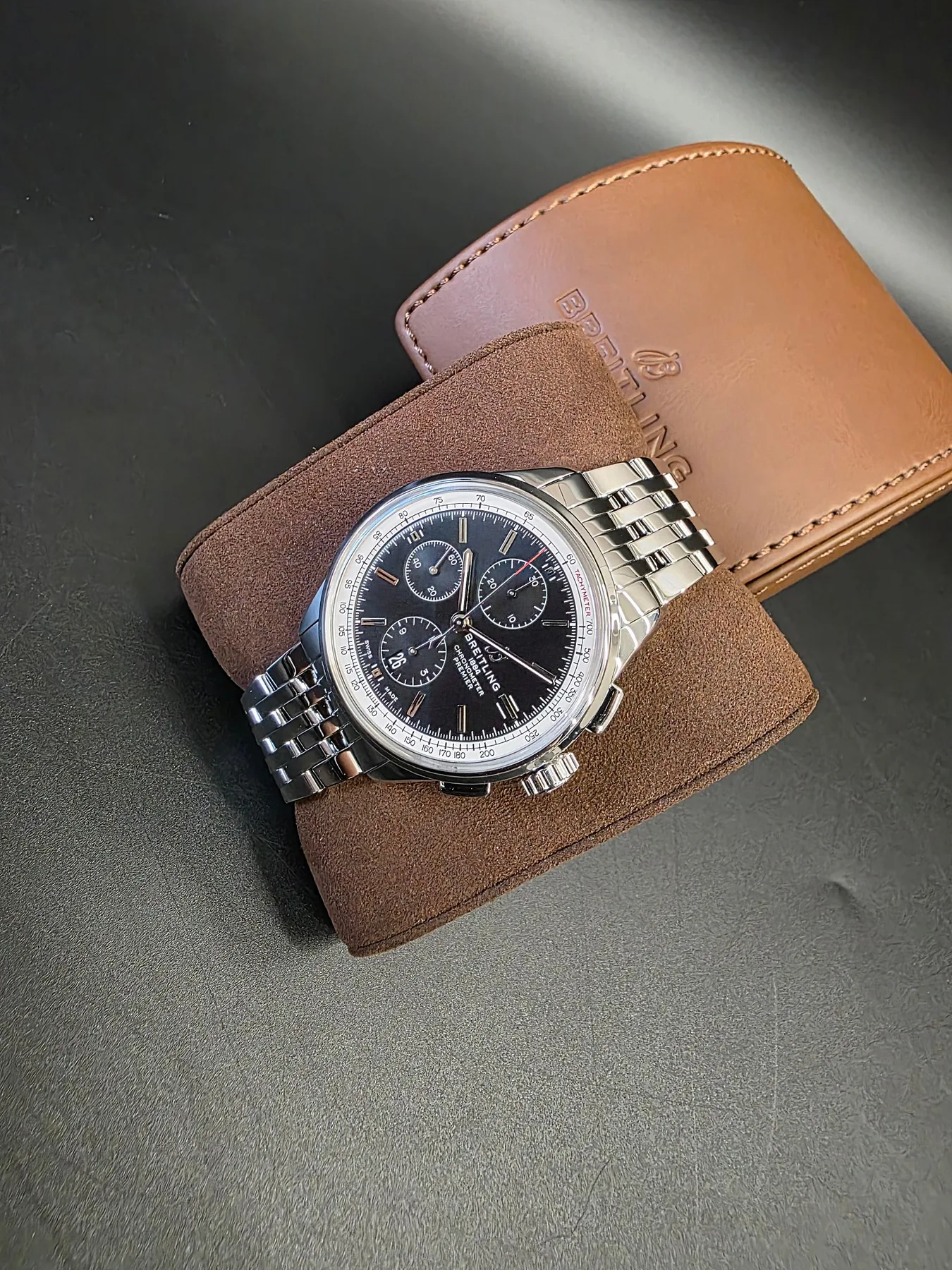 브라이틀링 프리미에르 크로노그래프 42mm 검판 스틸 2020 사진 2