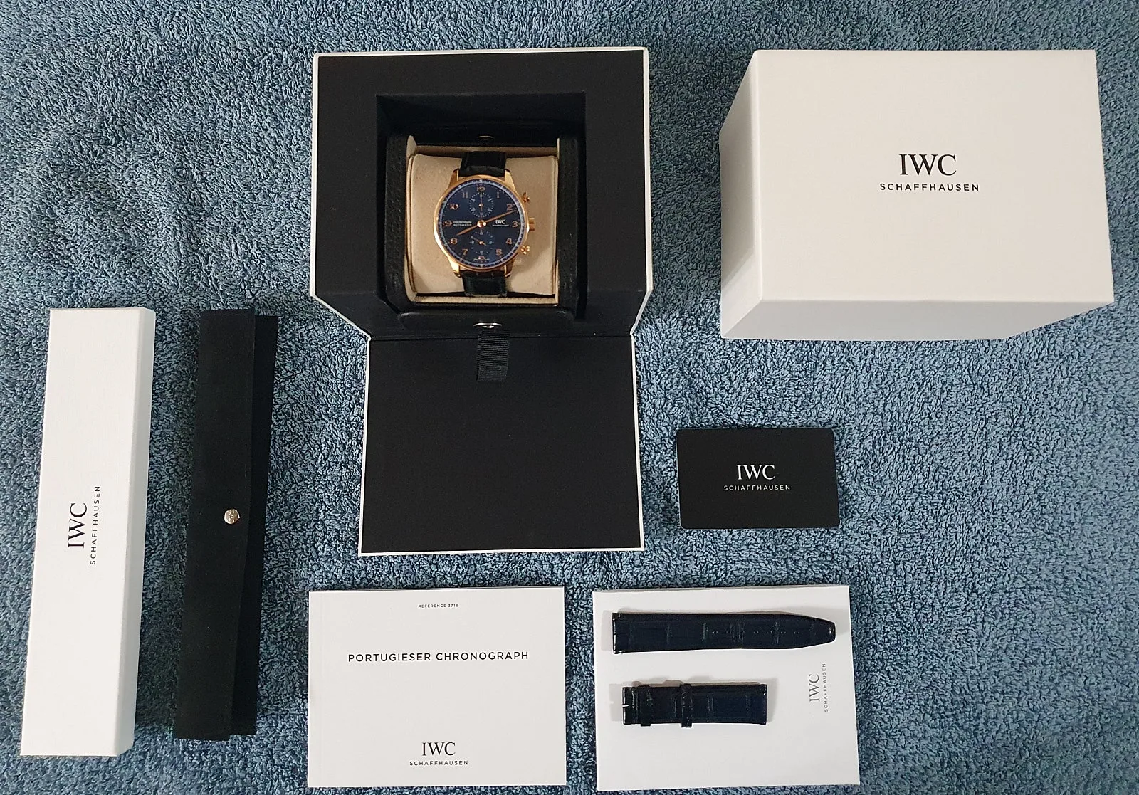 IWC 포르투기저 청판 크로노 금통 부티크 에디션 IW371614 2024 사진 1