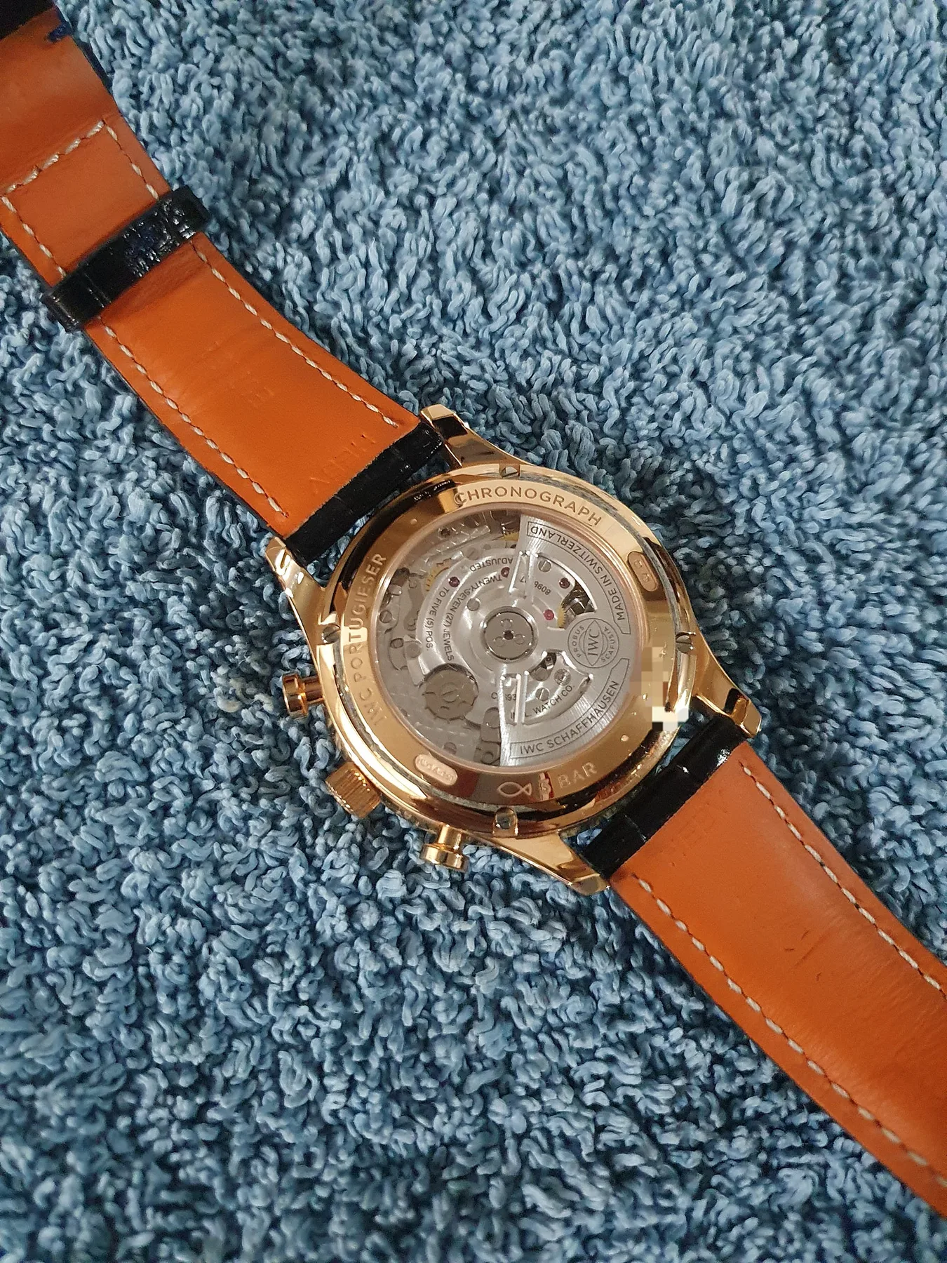 IWC 포르투기저 청판 크로노 금통 부티크 에디션 IW371614 2024 사진 6