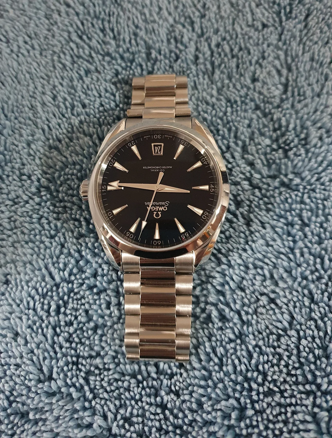 오메가 씨마스터 아쿠아테라 블랙 래커 41mm 2025 사진 2