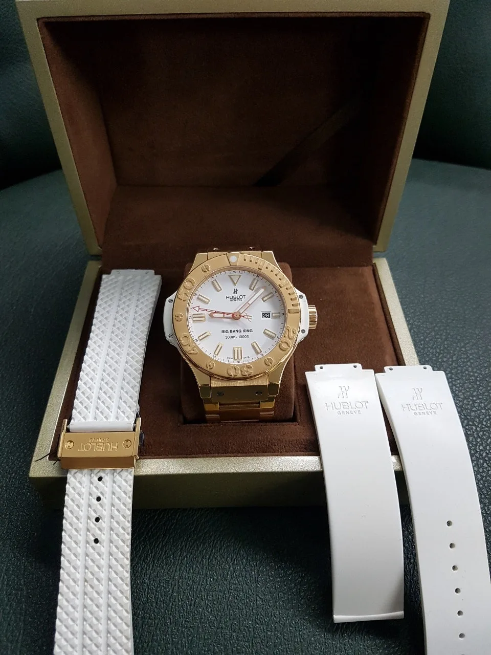 위블로 빅뱅킹 화이트 로즈골드 RF:322.PE.230.RW 48mm 사진 1
