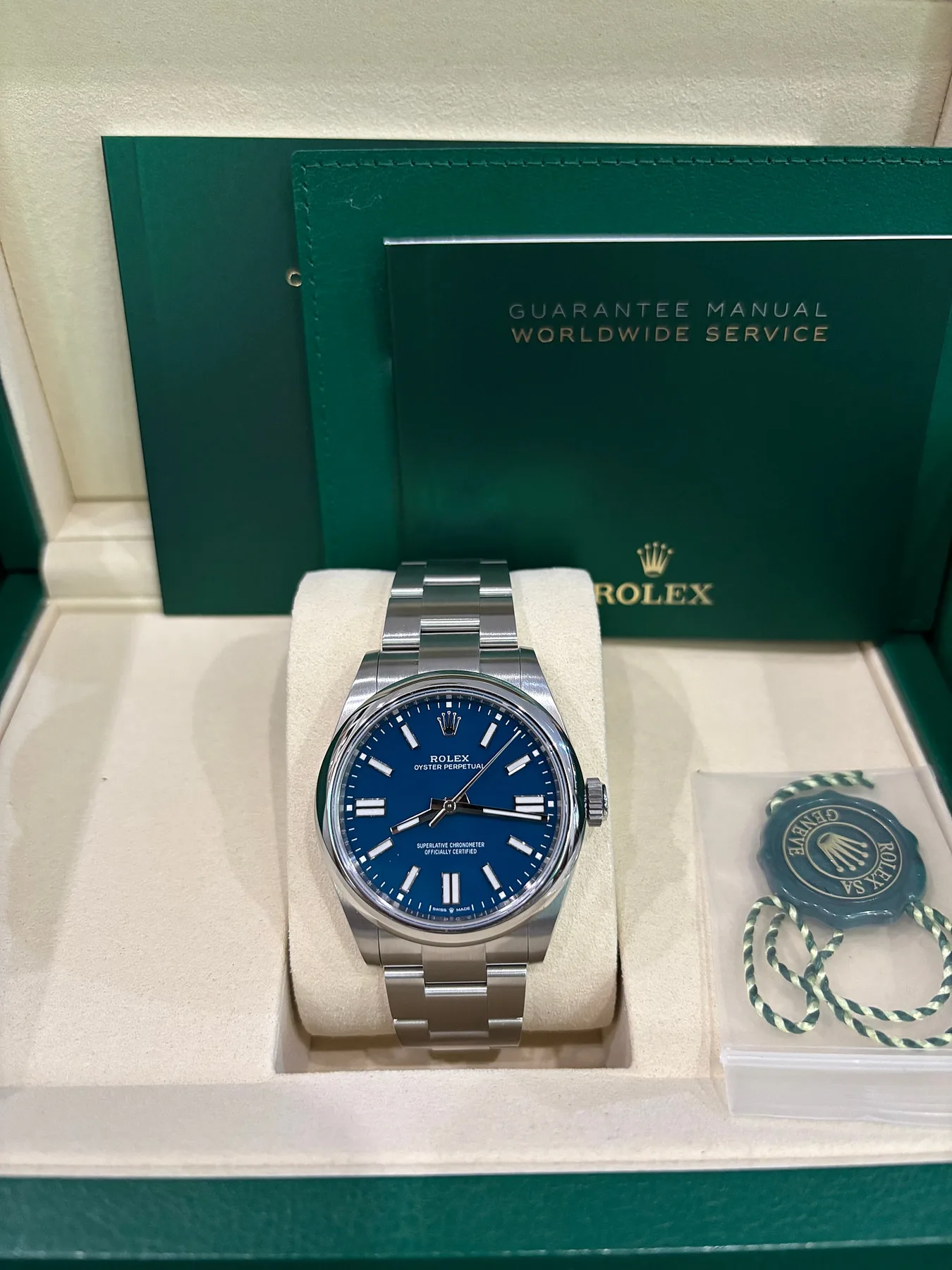 롤렉스 오이스터퍼페츄얼 OP 41mm 매드블루 2026 사진 1