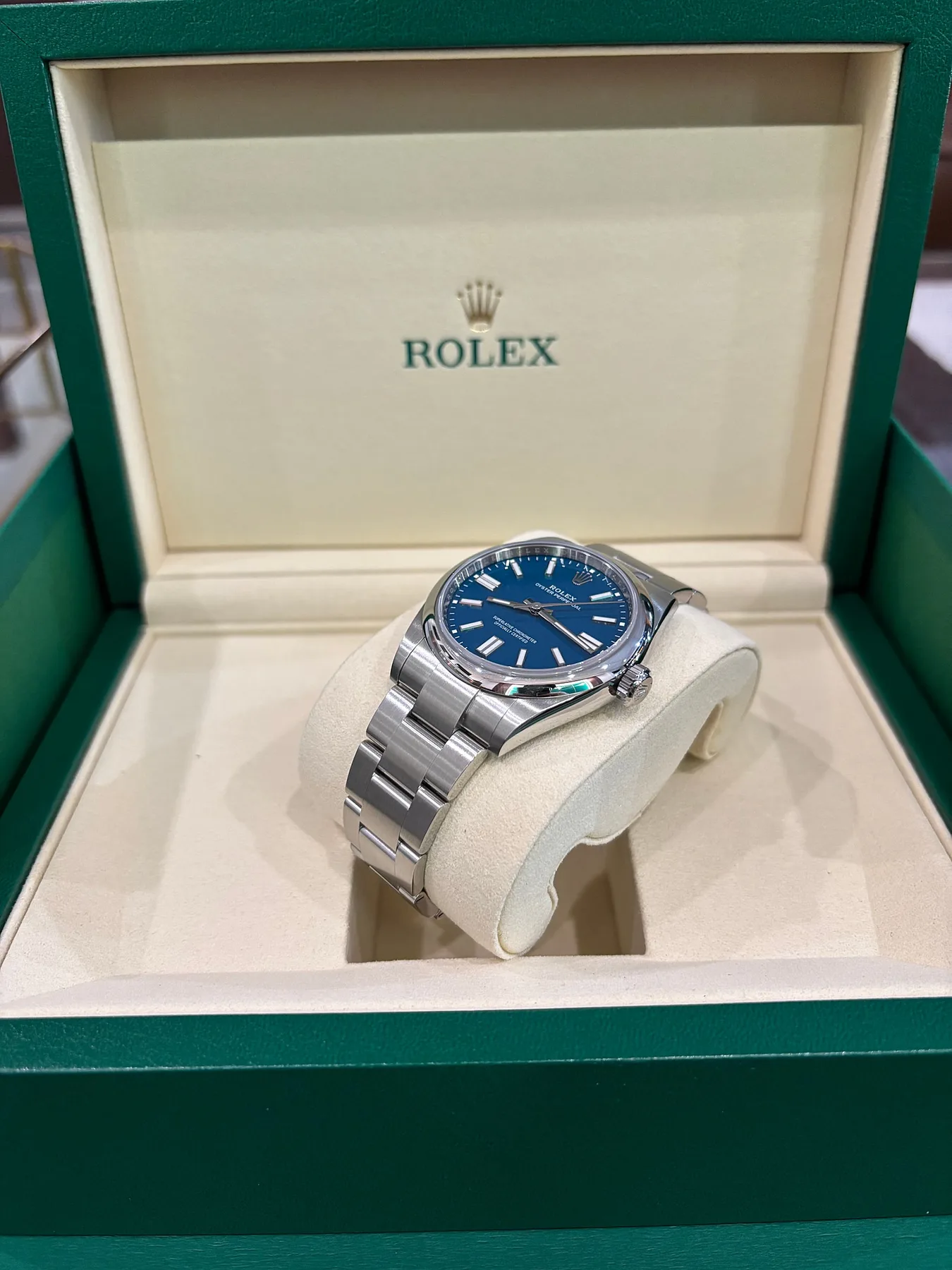 롤렉스 오이스터퍼페츄얼 OP 41mm 매드블루 2026 사진 2