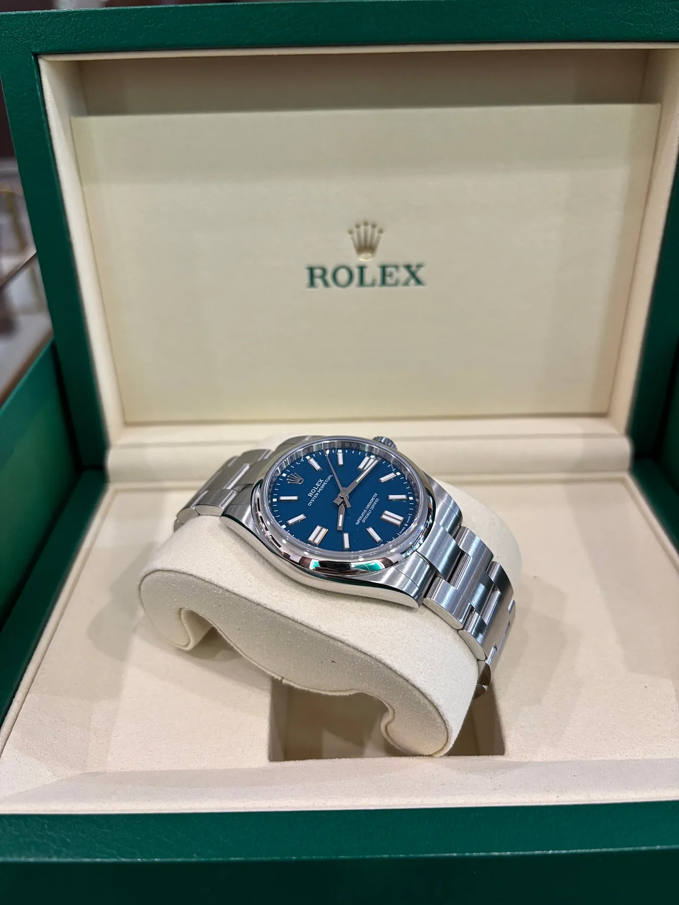 롤렉스 오이스터퍼페츄얼 OP 41mm 매드블루 2026 사진 3
