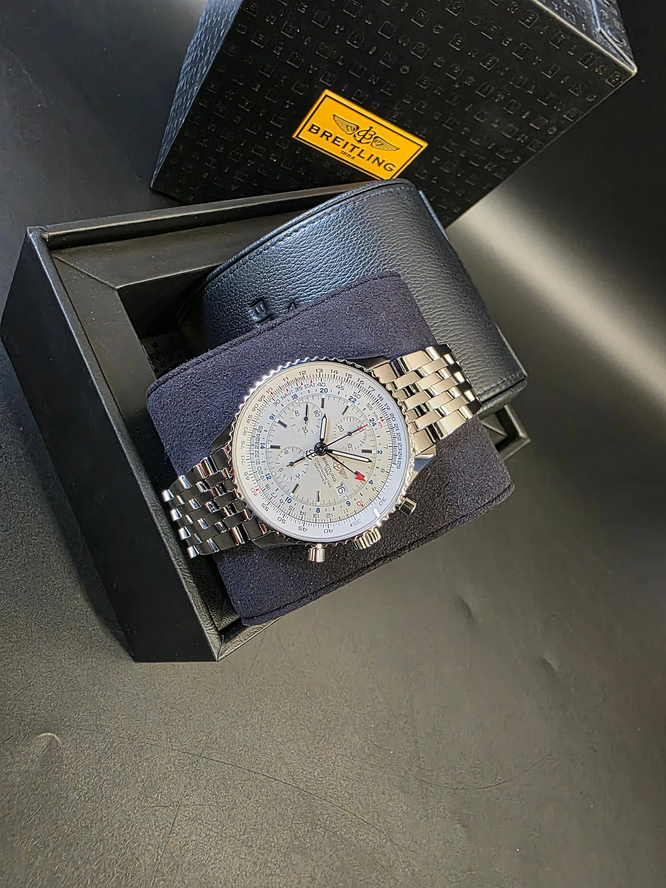 브라이틀링 내비타이머 월드 GMT 46mm 스틸 2016 사진 2