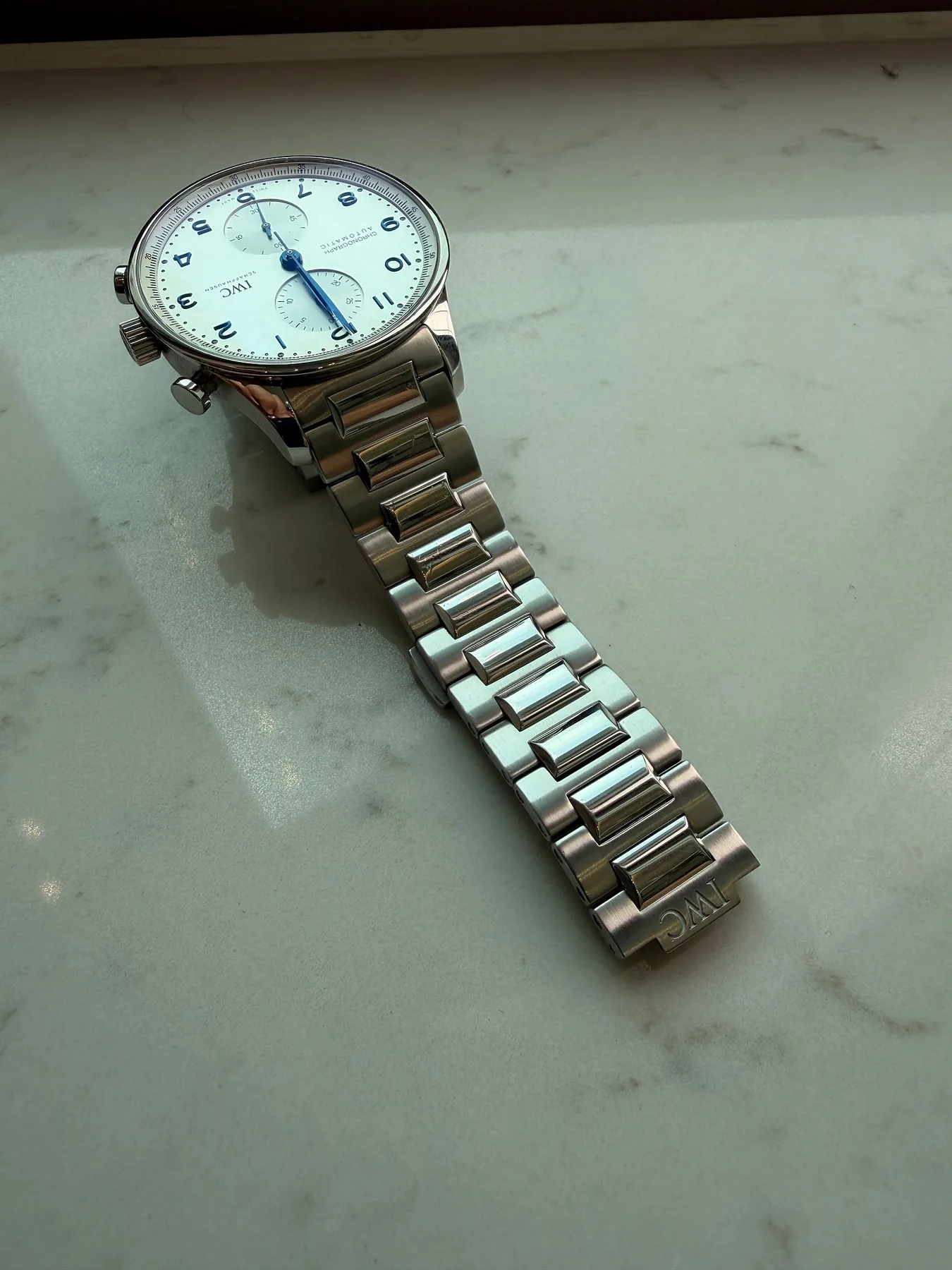 IWC 포르투기저 크로노그래프 IW371617 메탈 브레이슬릿 2024 사진 4