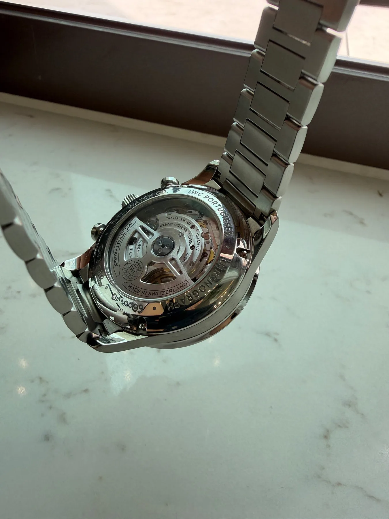 IWC 포르투기저 크로노그래프 IW371617 메탈 브레이슬릿 2024 사진 7