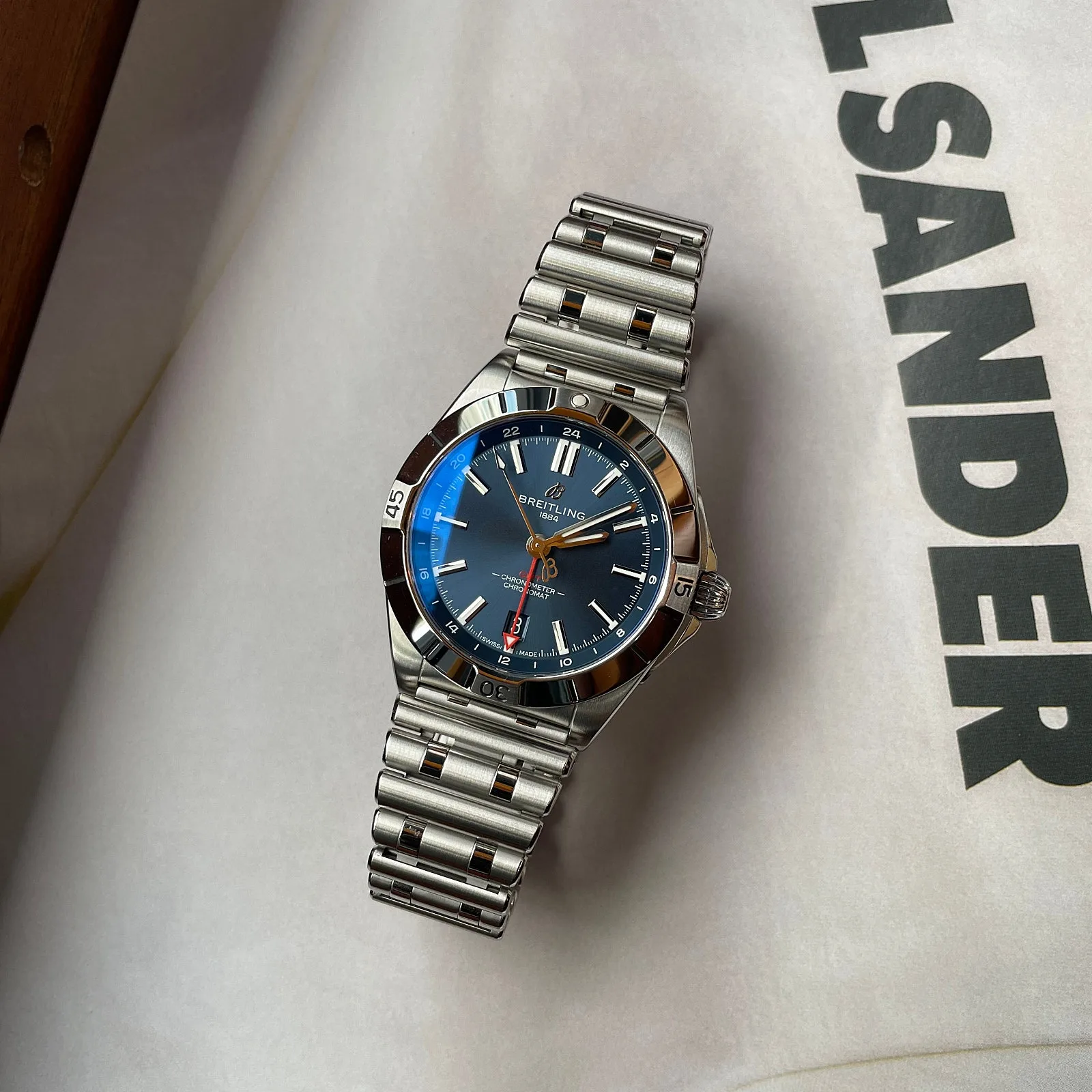 브라이틀링 크로노맷 40mm 청판 스틸 오토매틱 2025 사진 5