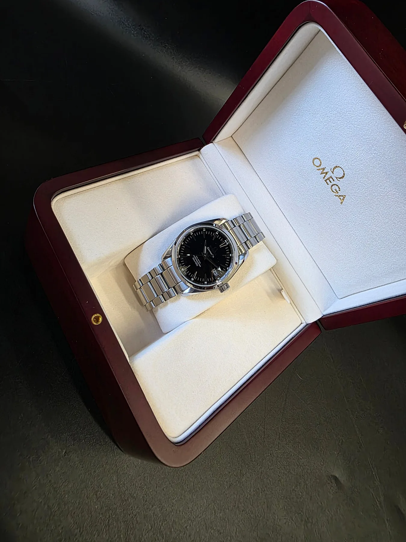 오메가 씨마스터 아쿠아테라 36mm 검판 스틸 오토매틱 사진 2