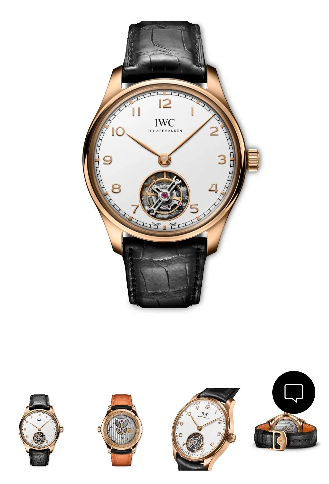 IWC 포르투기저 핸드 와인드 뚜르비옹 로즈골드 2024 사진 7