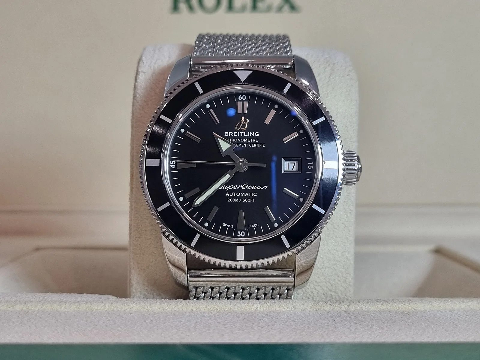 브라이틀링 슈퍼오션 헤리티지 검판 42MM 2017
