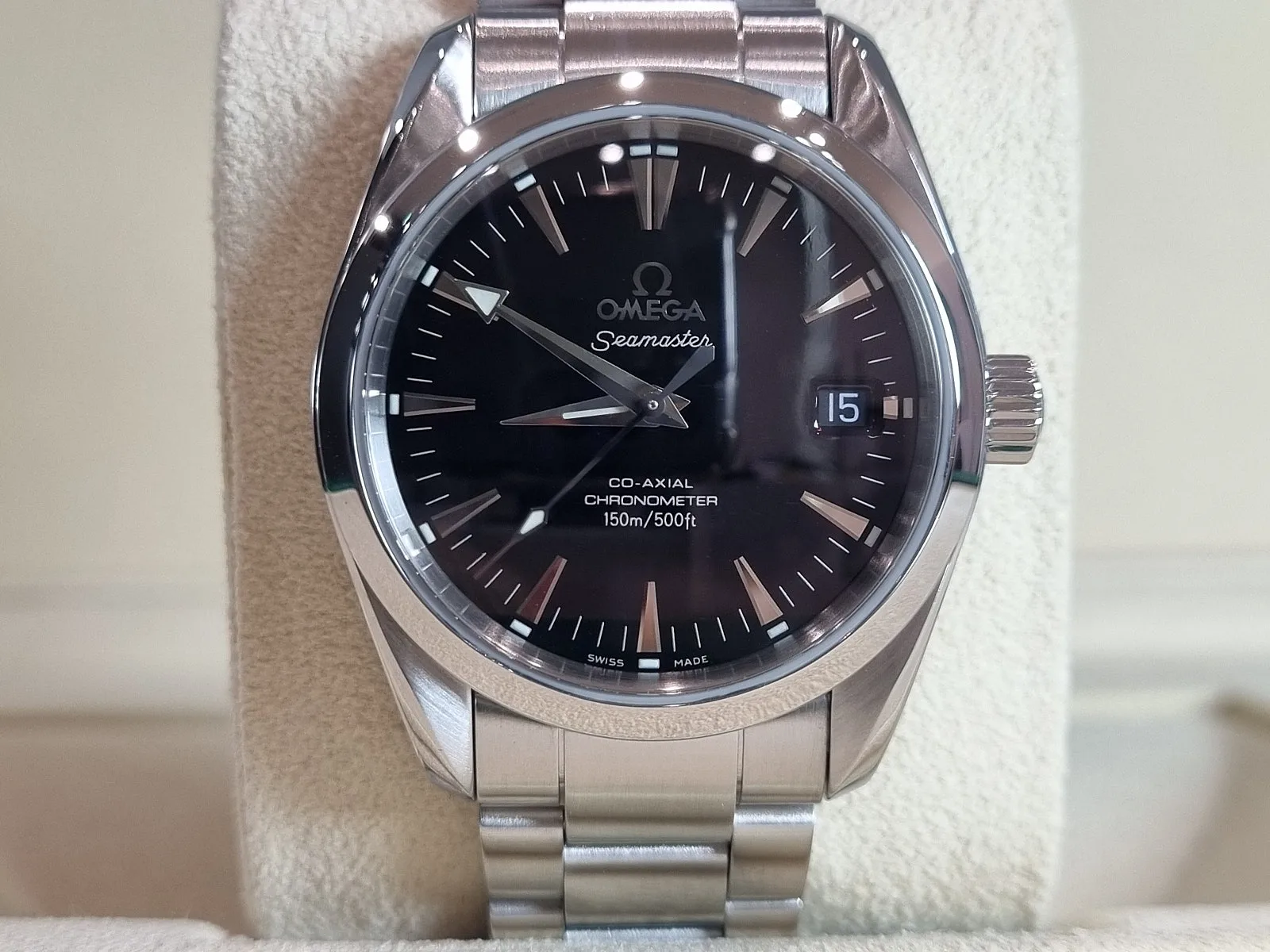 오메가 씨마스터 아쿠아테라 36MM 검판 오토매틱 2005