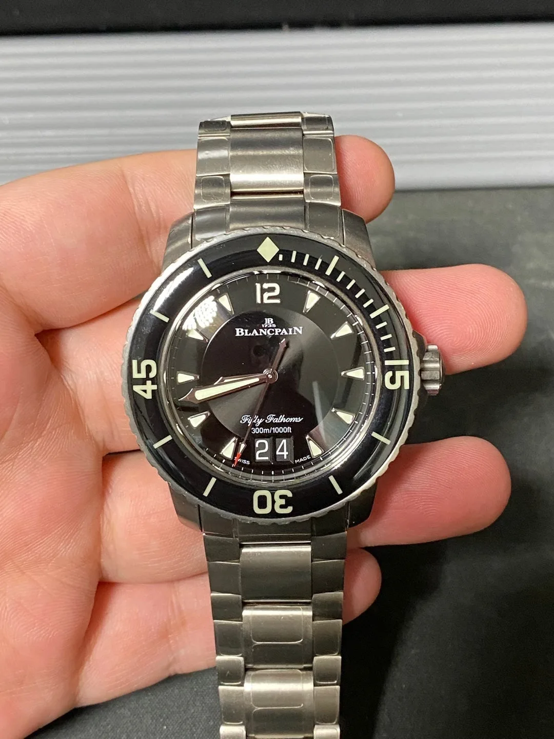 블랑팡 피프티패덤즈 그랑데이트 티타늄 45mm 2022 사진 4