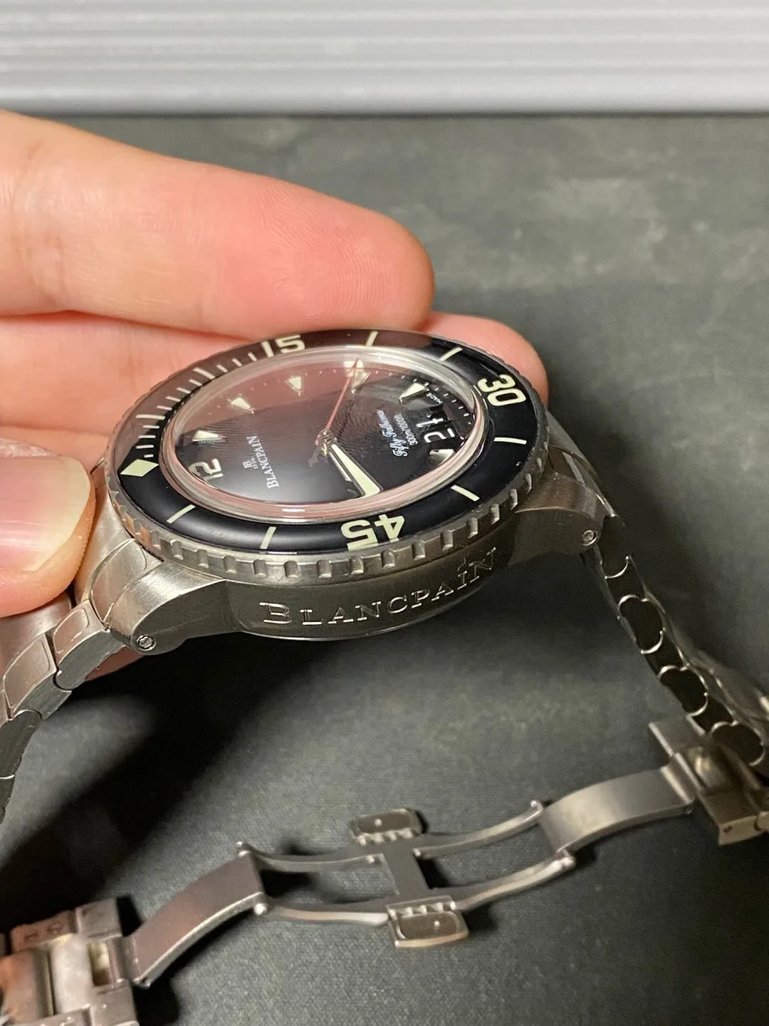 블랑팡 피프티패덤즈 그랑데이트 티타늄 45mm 2022 사진 6