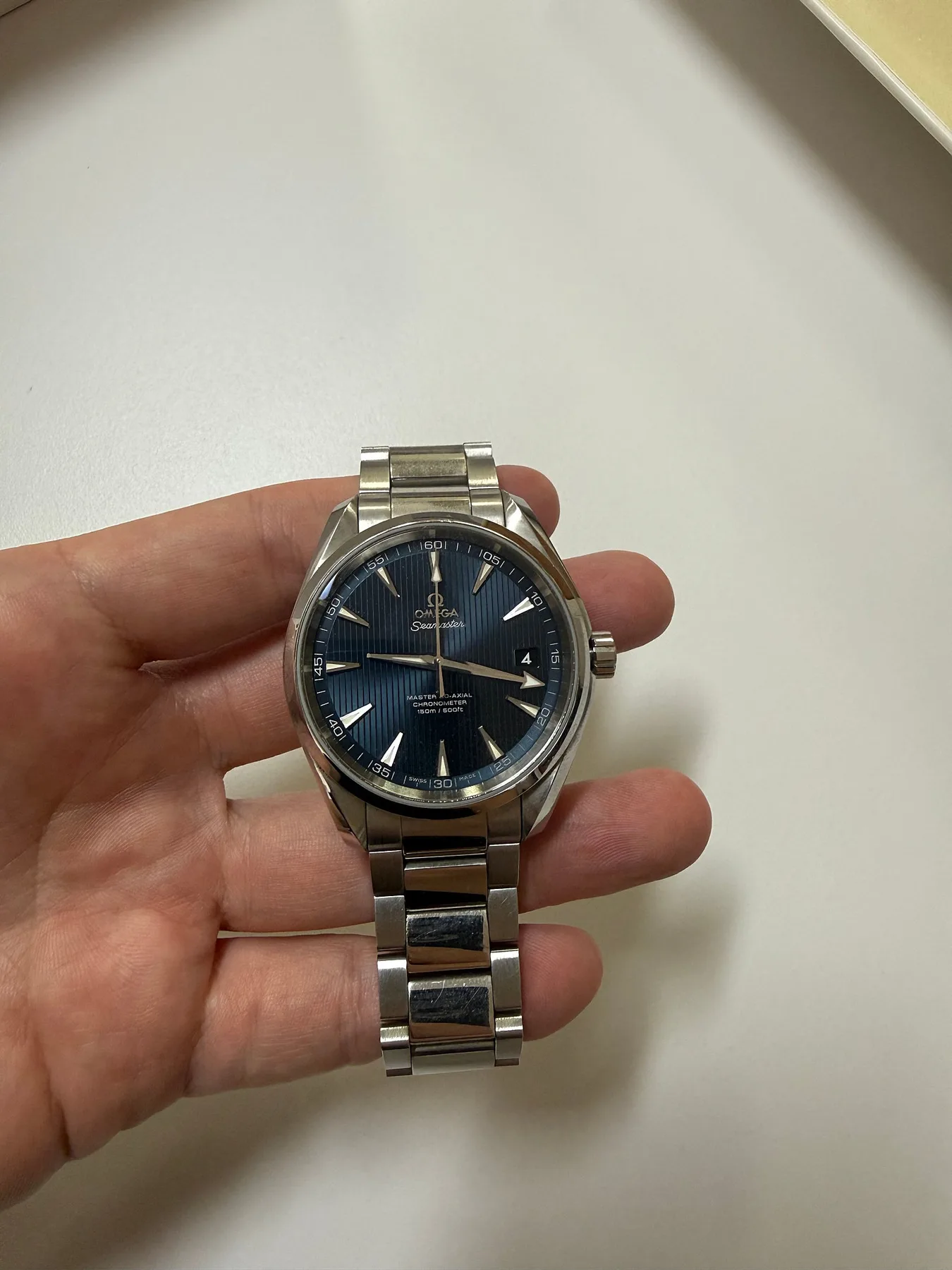 오메가 씨마스터 아쿠아테라 청판 41mm 2015 사진 4