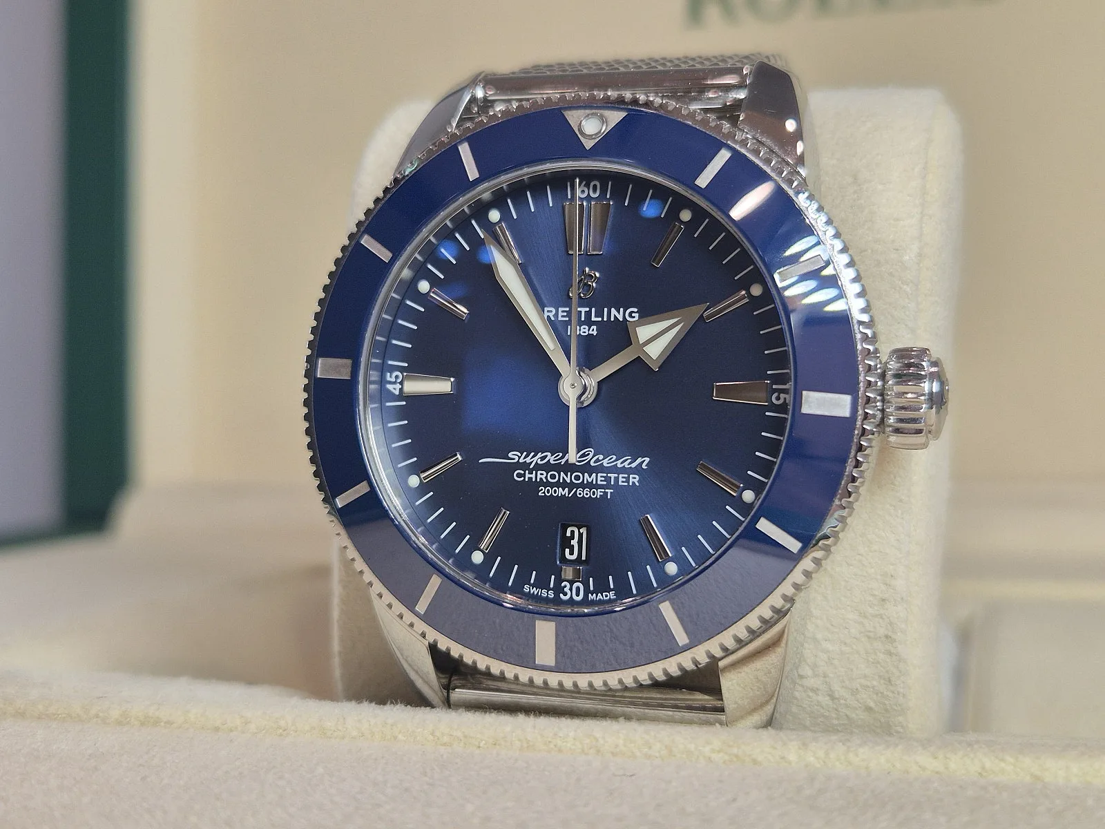 브라이틀링 슈퍼오션 헤리티지2 청판 44MM 2021 사진 2
